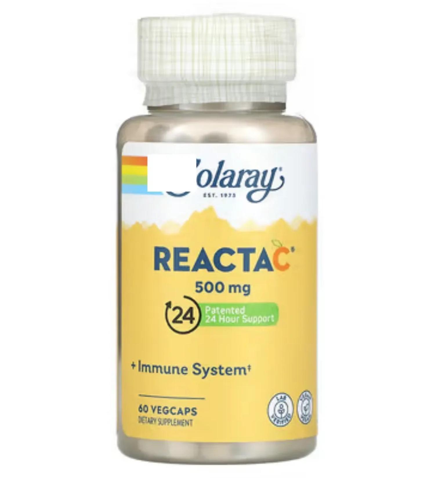 iHerb RECTA C reinforced vitamin C 24 hours 500 mg 60 capsules