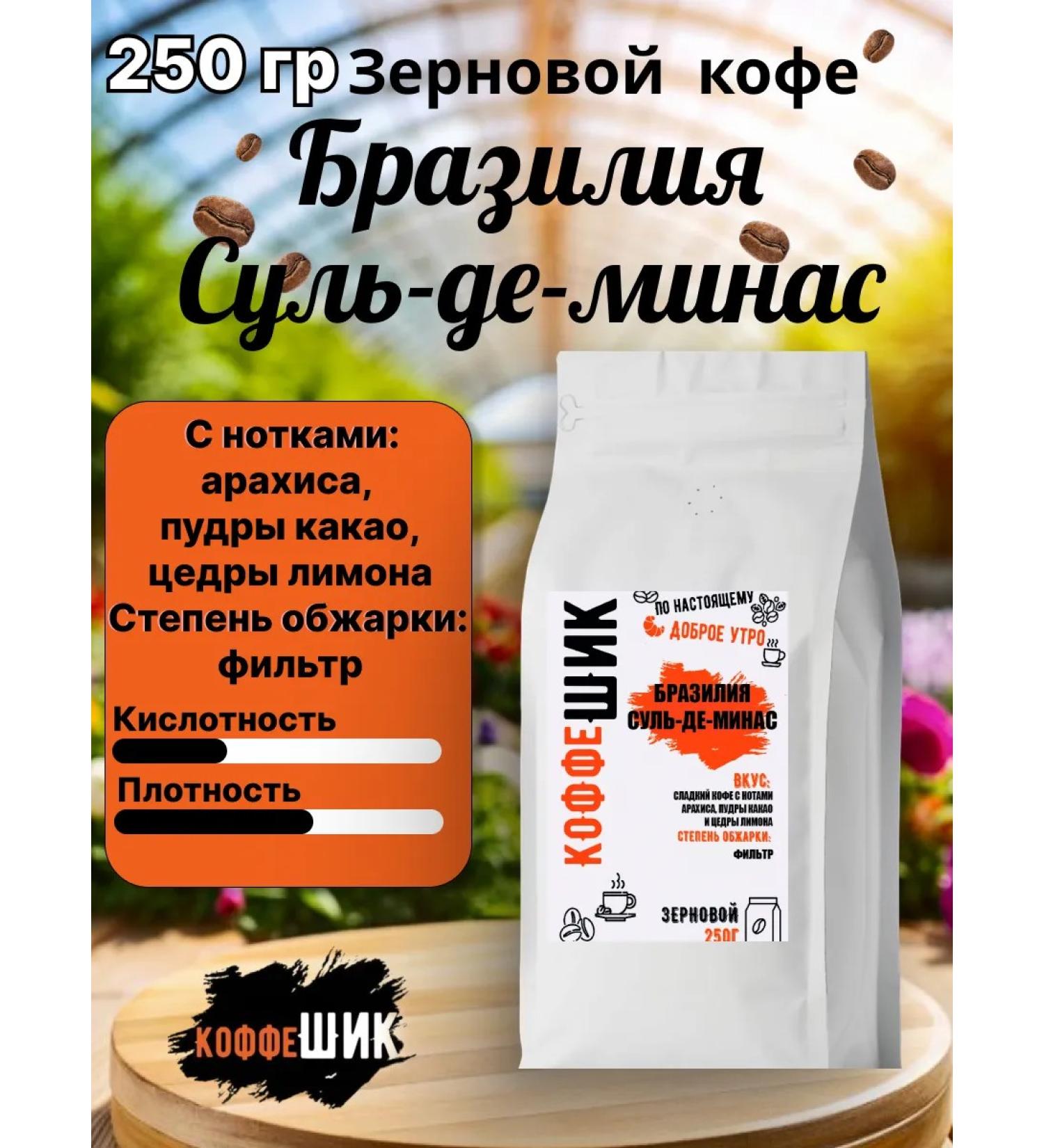 CoffeeChic Coffee in grains of Brazil Sul-de-Minas 250 g