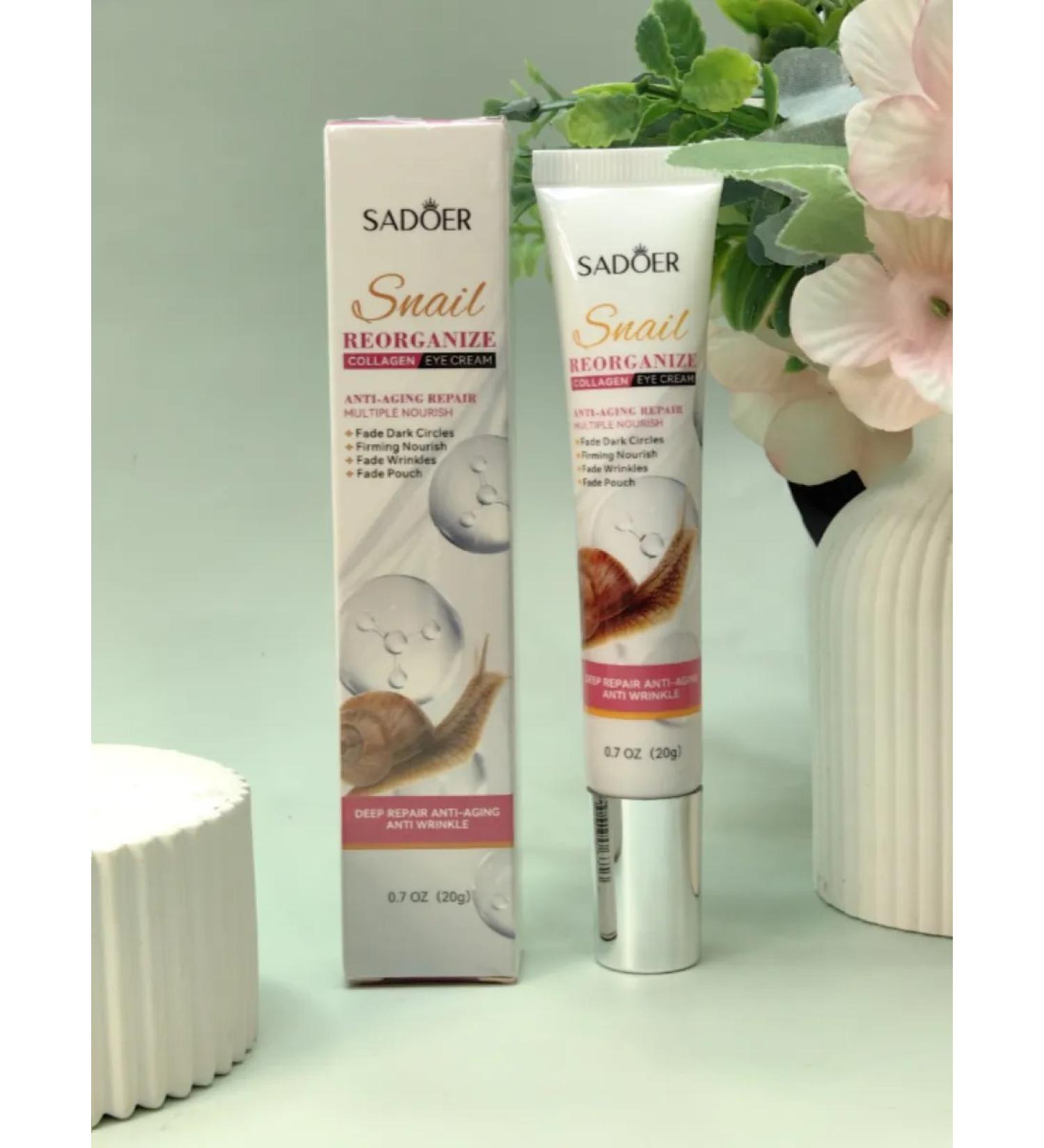 cream around the eyes with Mucin Snail and Collagen 20g - Buy Online on GoSupps.com