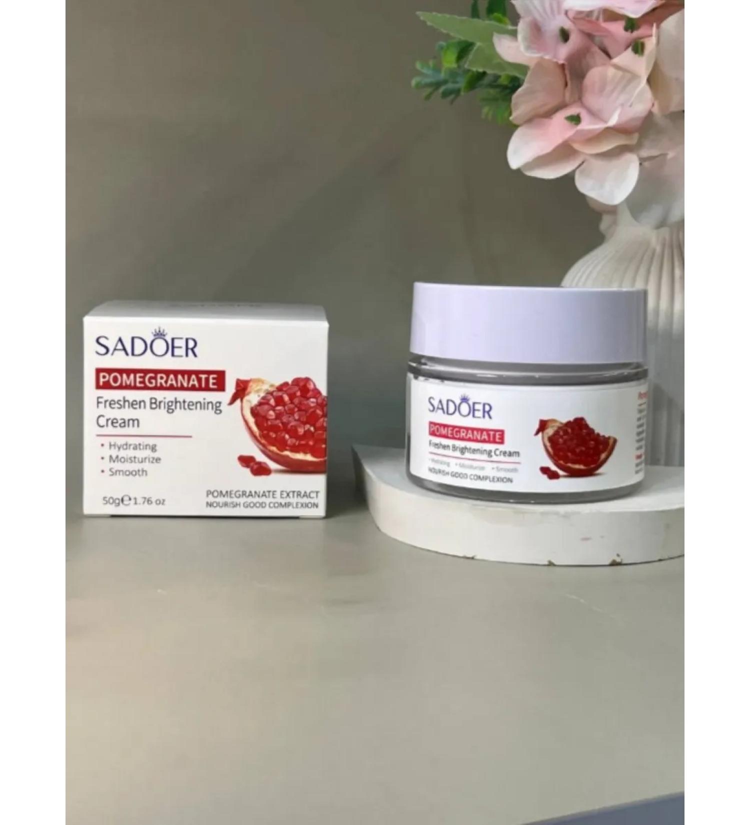 cream for the face moisturizing with a grenade extract