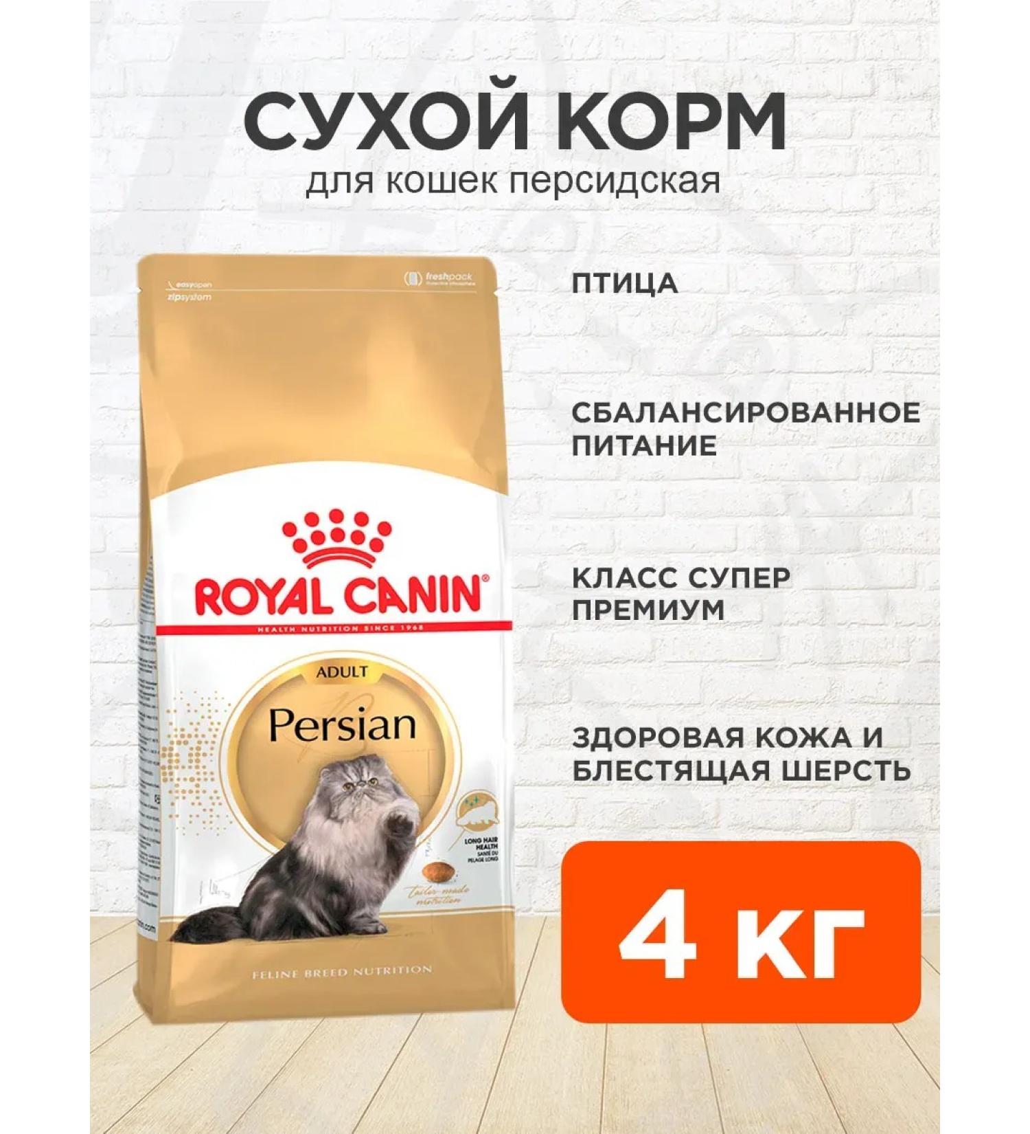 Royal Canin Dry Persian Adult for Persian cats 4 kg - Buy Online on GoSupps.com