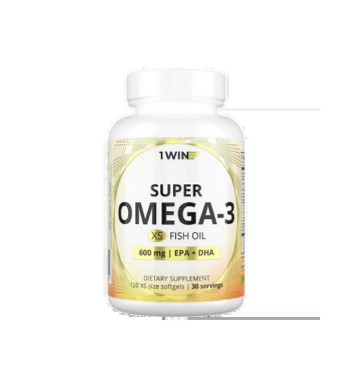 1win Super Omega-3 XS Superga-3 XS capsules weighing 670 mg ... - Buy Online on GoSupps.com
