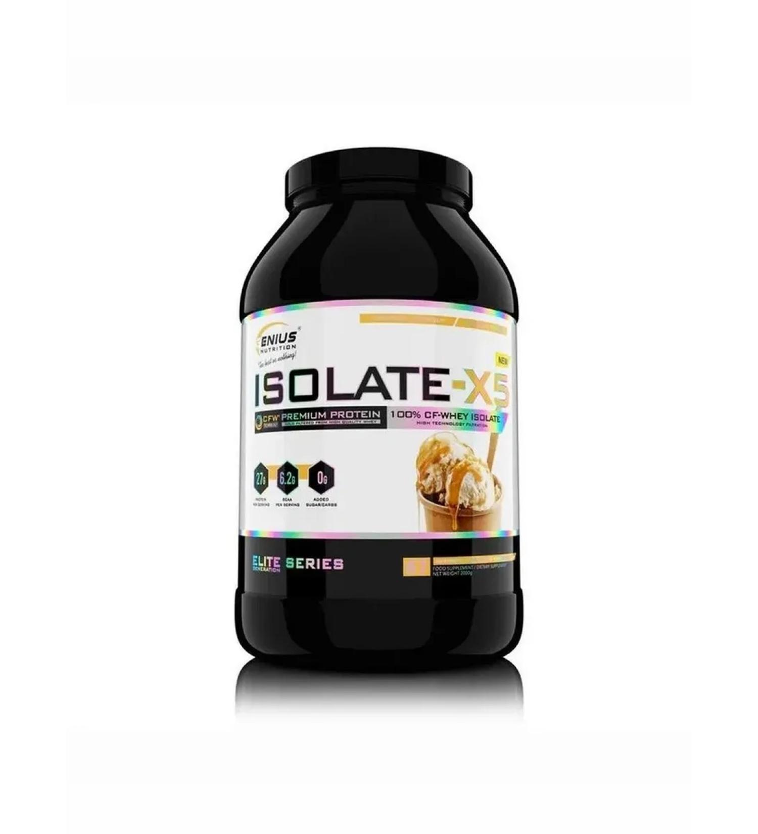 Genius Nutrition Whey protein isolate GN isolate-X5 2000g vanilla ice cream - Buy Online on GoSupps.com
