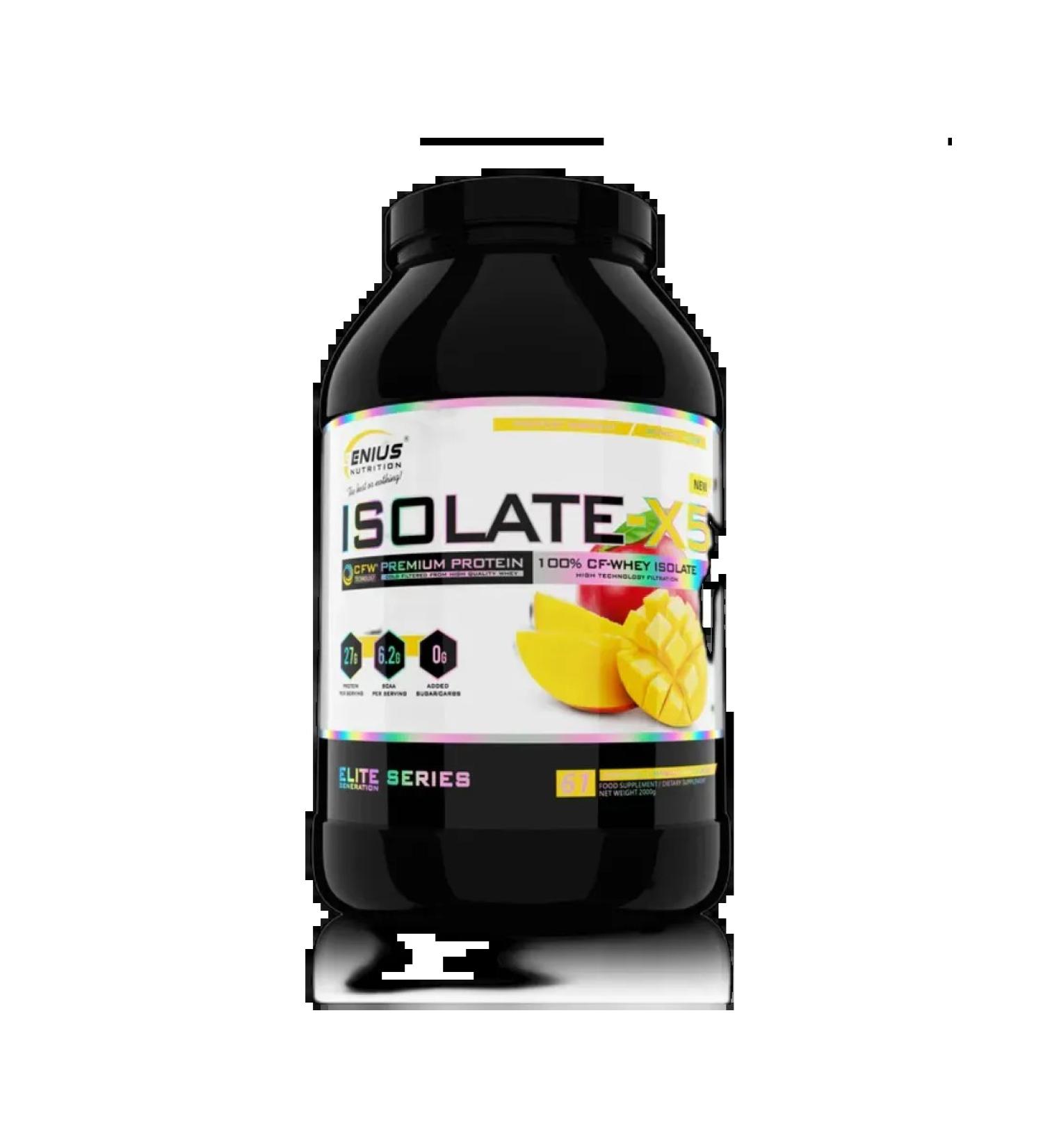 Genius Nutrition Wasolaca protein GN ISOLATE-X5 2000 Mango - Buy Online on GoSupps.com