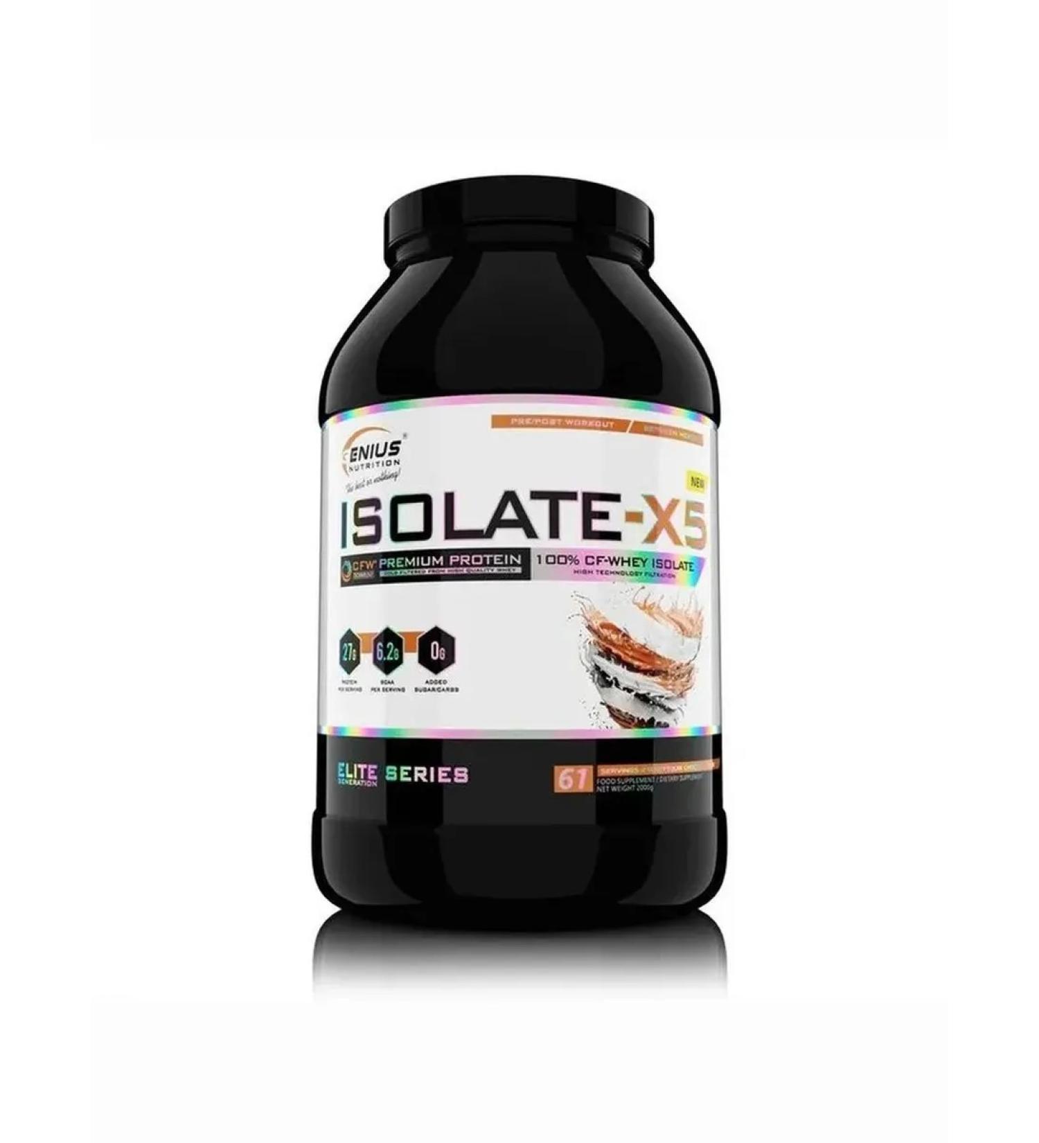 Genius Nutrition Isolating serum protein GN ISOLATE-X5 2000 Chocolate - Buy Online on GoSupps.com