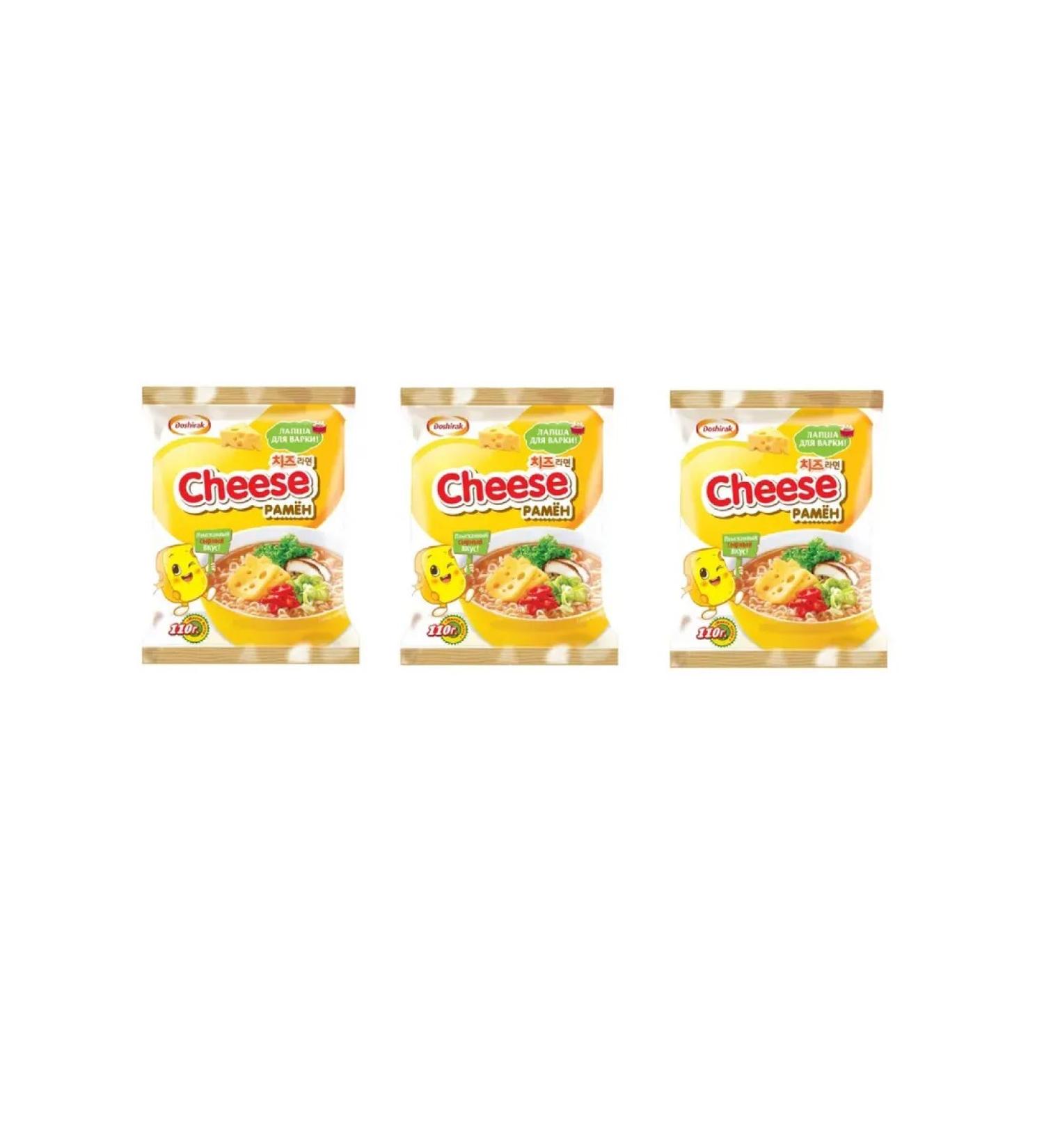 Doshirak Lapsha for cooking Cheese Ramen 110 g 3 units - Buy Online on GoSupps.com