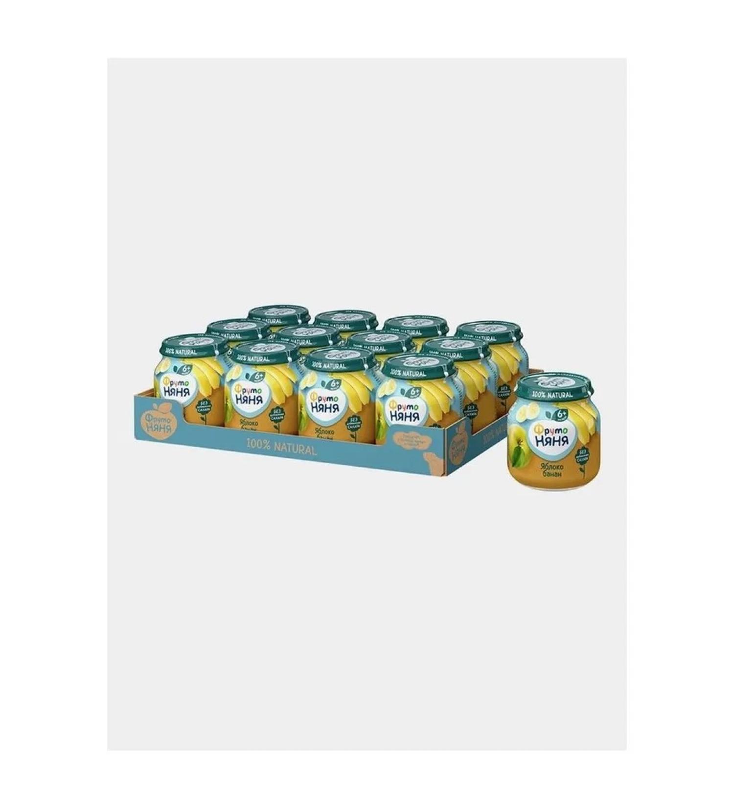 Puree fruit fruitonia from 6 months apple and banana 100 g