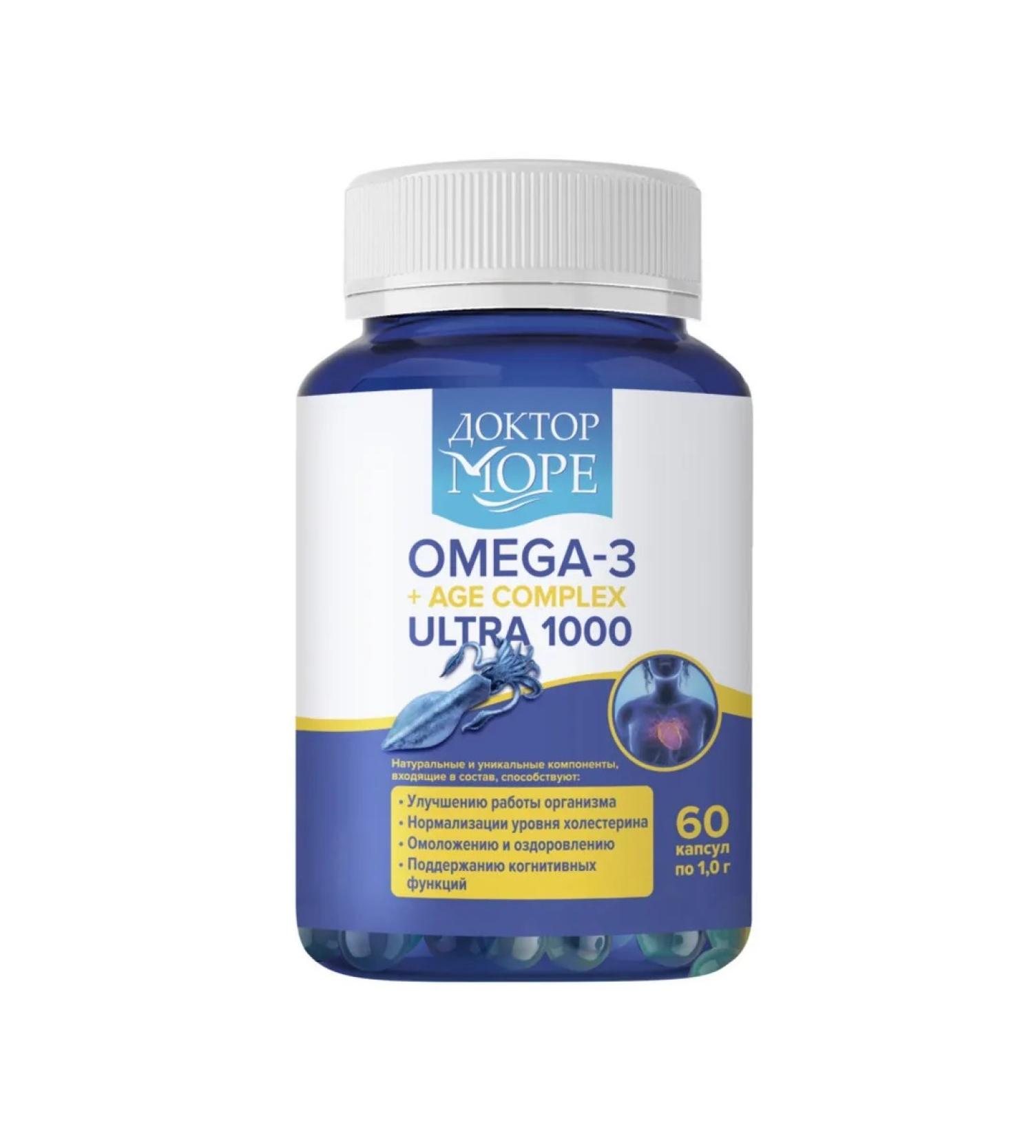 Doctor Sea Omega -3+AGE Ultra 1000 1000mg 60pc -1 units