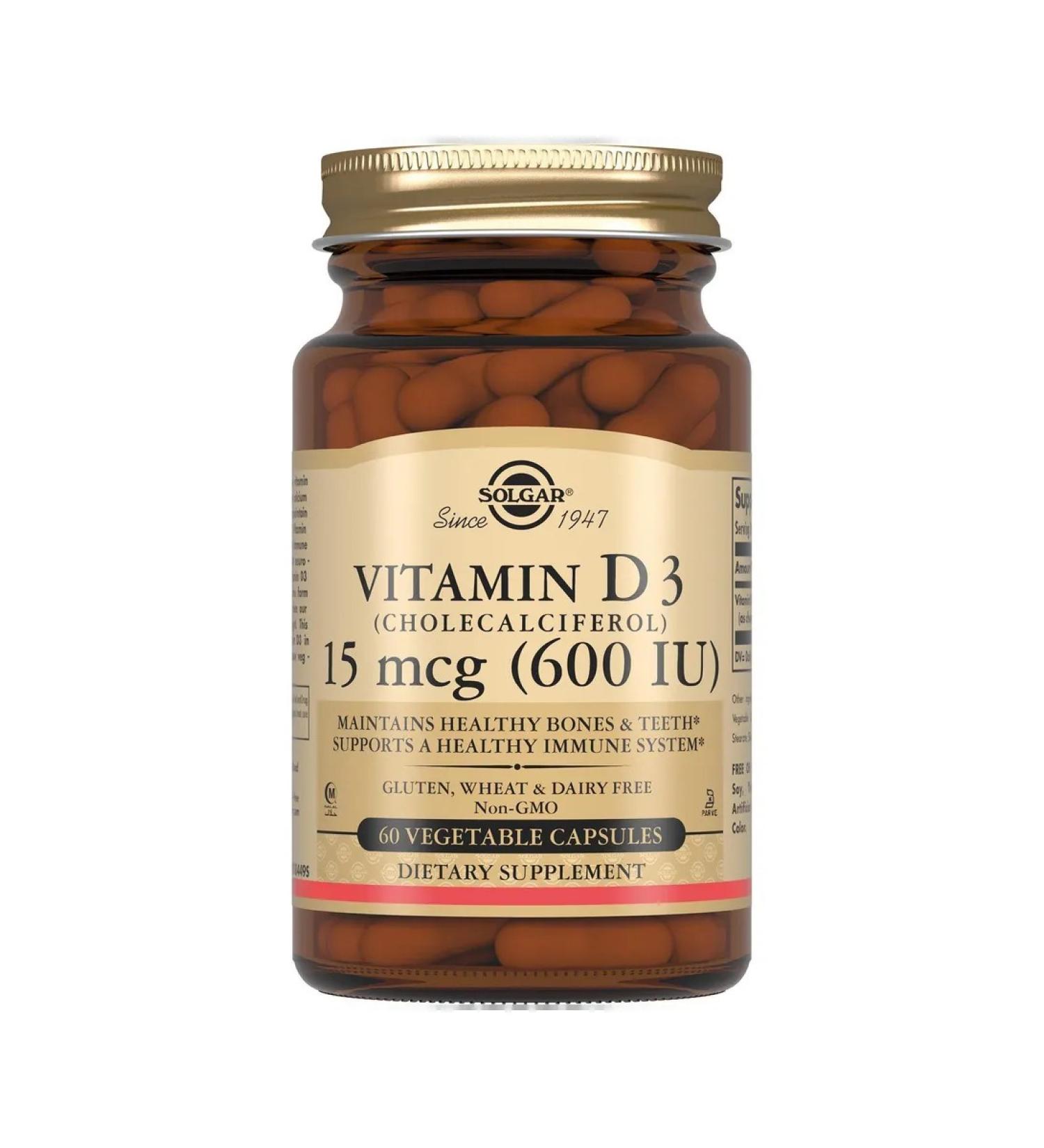 Vitamin D3 solgar Solgar capsules 600MA 250mg 60pc -1 units - Buy Online on GoSupps.com