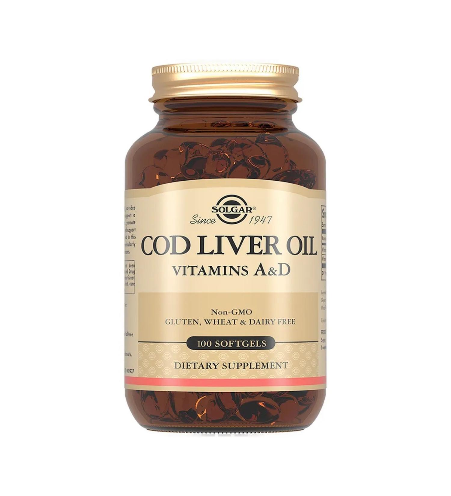 Fat of the liver of Norwegian cod Solgar Solgar 100pc -1 - Buy Online on GoSupps.com