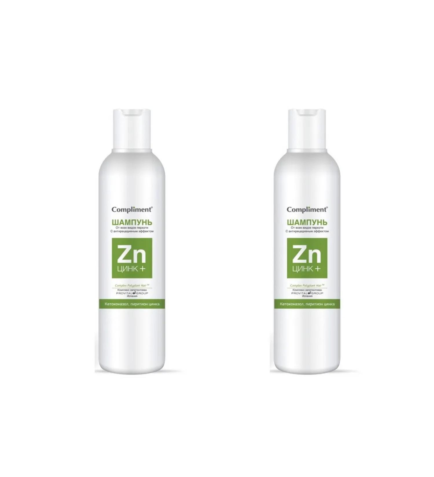 Timex Hair shampoo Compliment zinc+ 200 ml 2 pcs - Buy Online on GoSupps.com