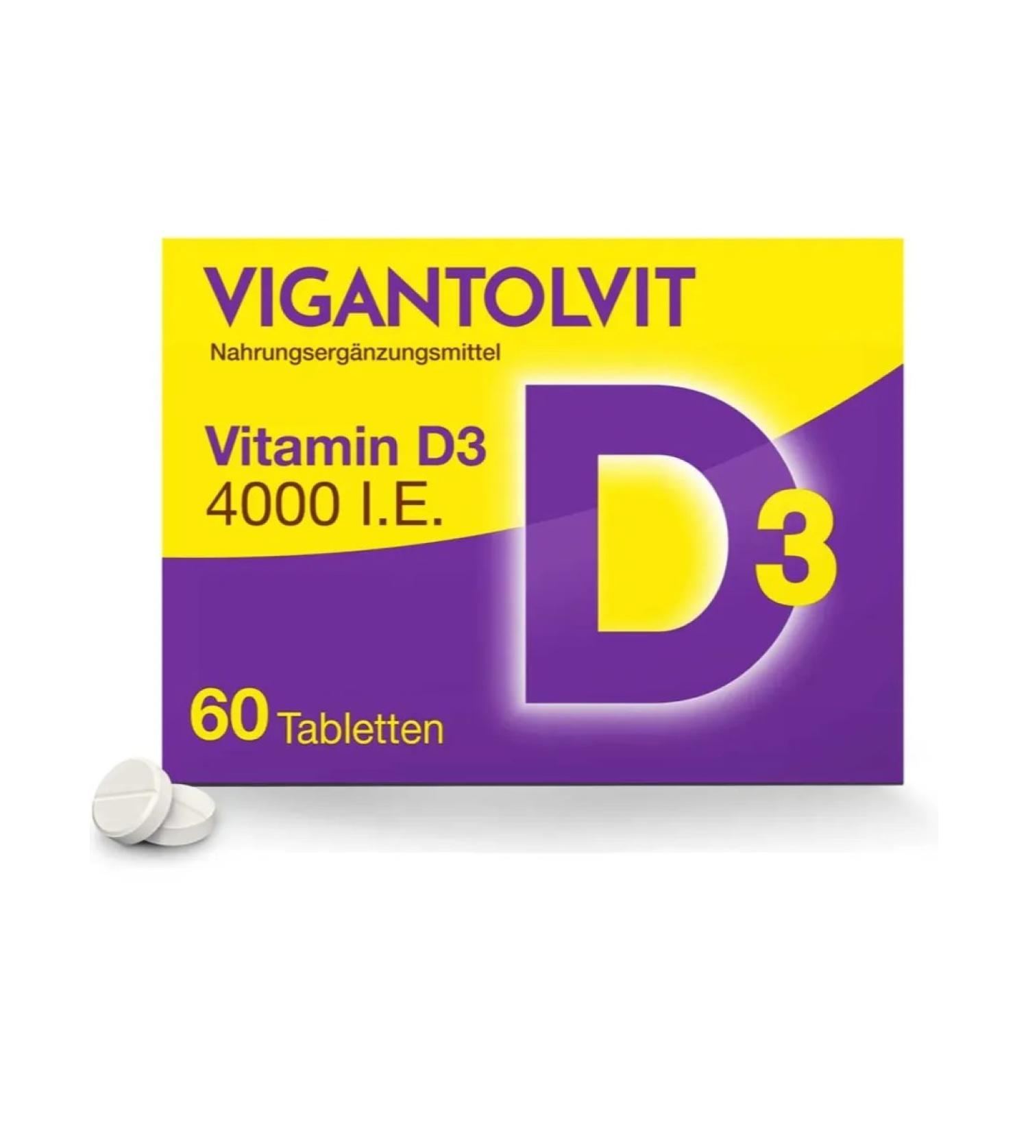 Vigantolvit Vigantol Vitamin D3 Vitamin D3 4000 60 pcs Germany - Buy Online on GoSupps.com