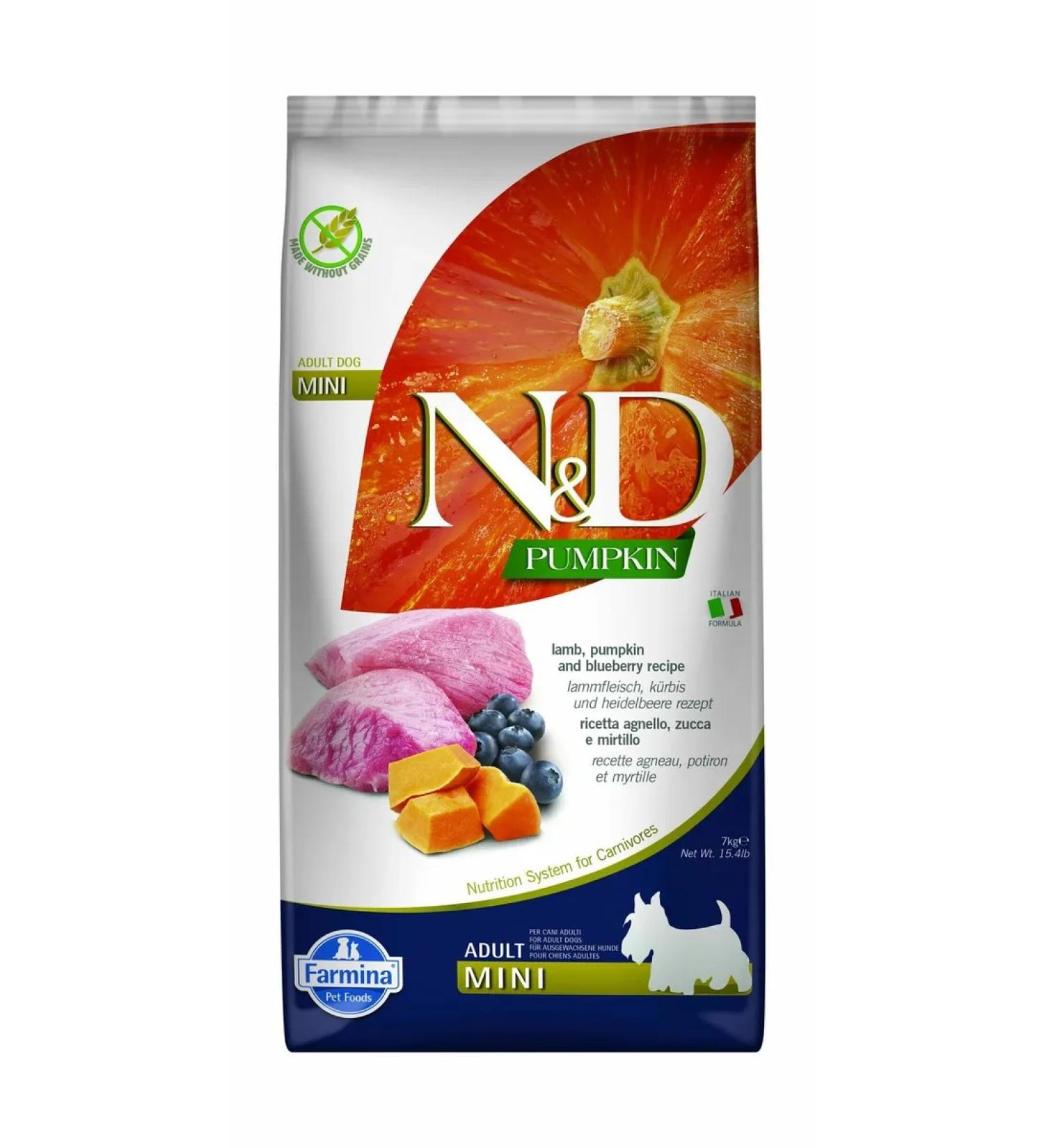 Farmina N & d dog lambs with blueberries and pumpkin for d s mines 7 kg - Buy Online on GoSupps.com