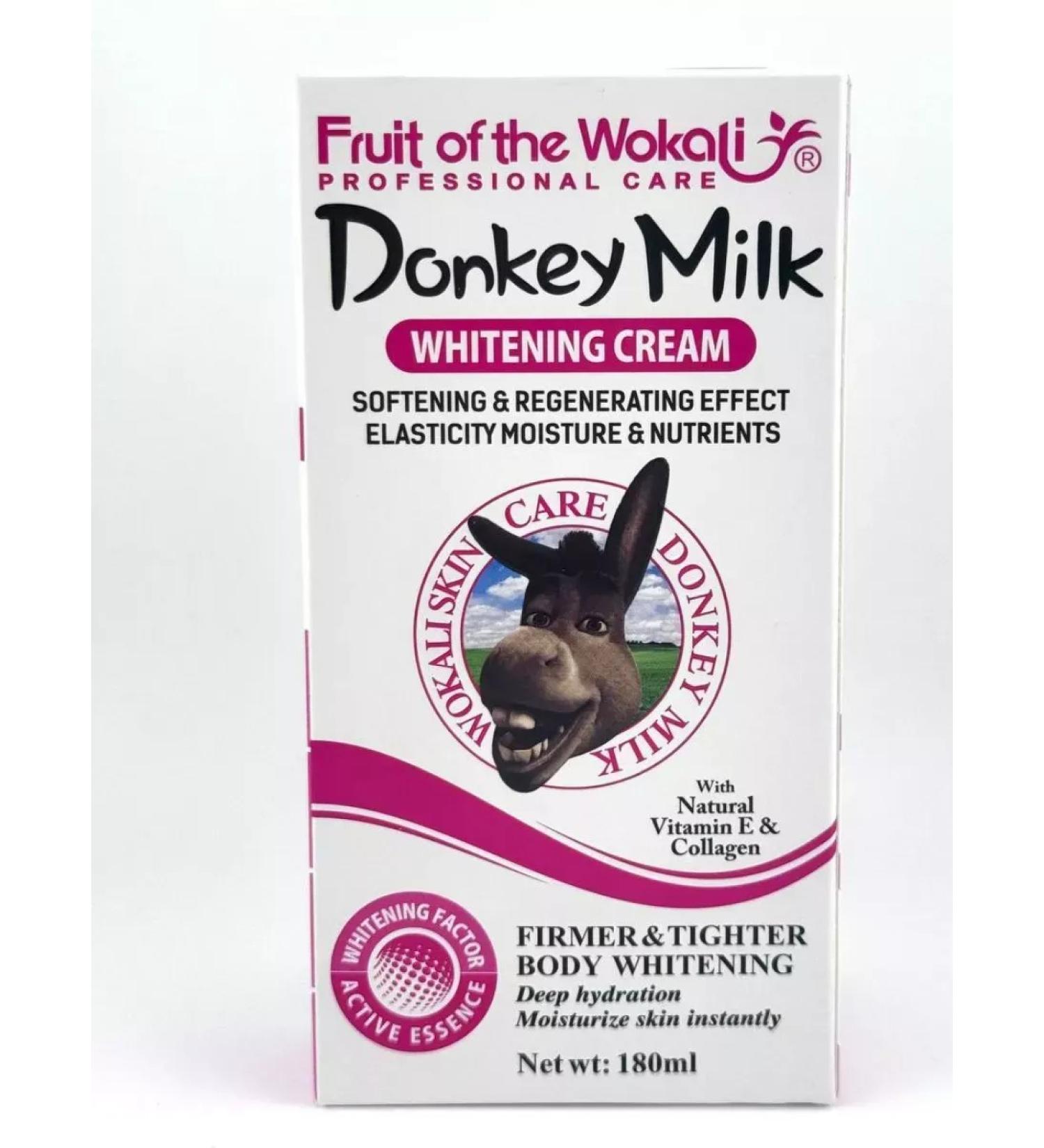 Donkey milk Whitening Korean face cream and intimate zones - Buy Online on GoSupps.com