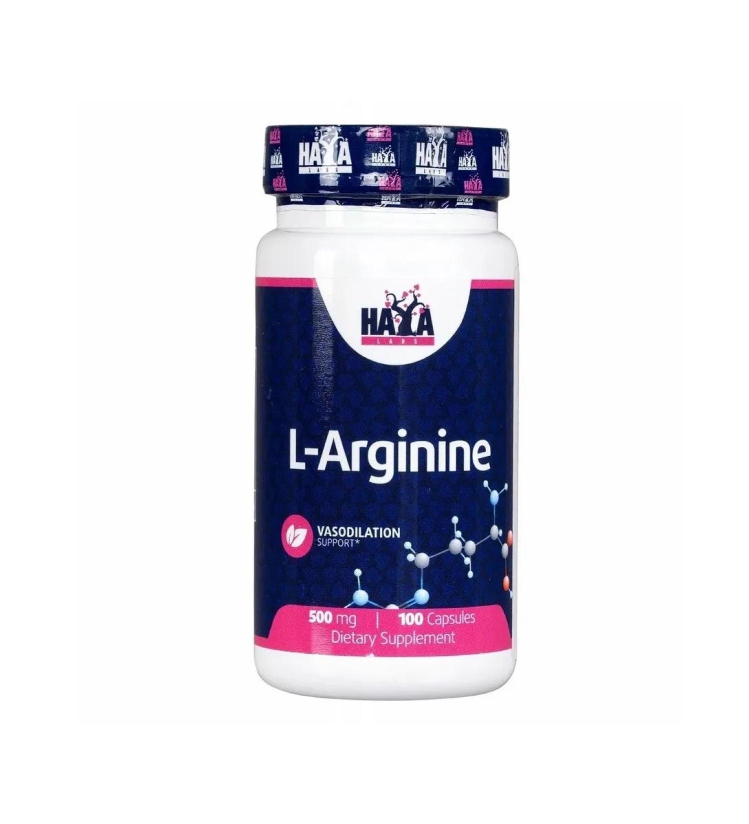 Haya Labs Arginine increases the sporting results of L-Arginine 100 caps