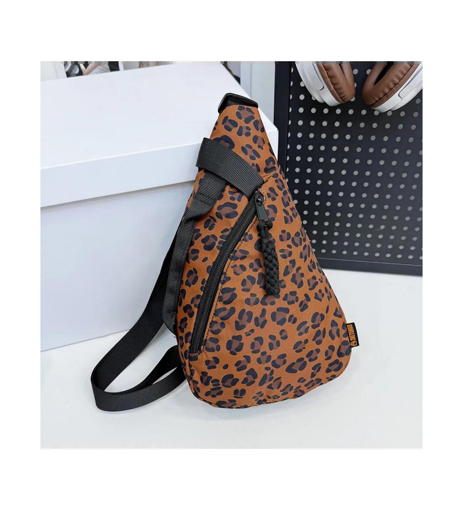 Women's bag on the shoulder with a leopard print casual coffee - Buy Online on GoSupps.com