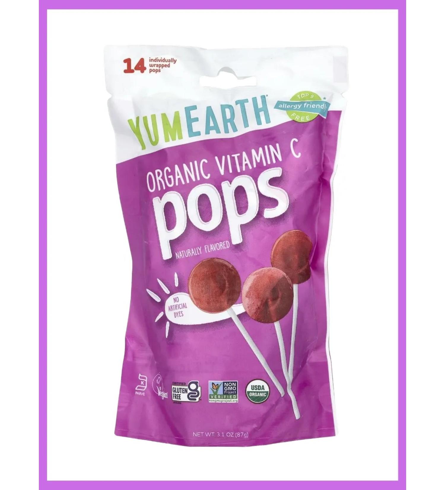 YumEarth Vitamin C Lops