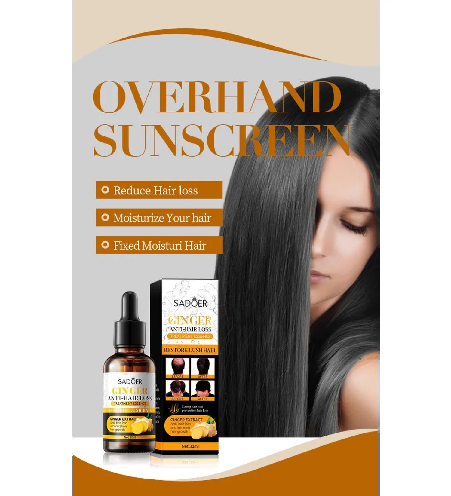 Hair growth serum with ginger