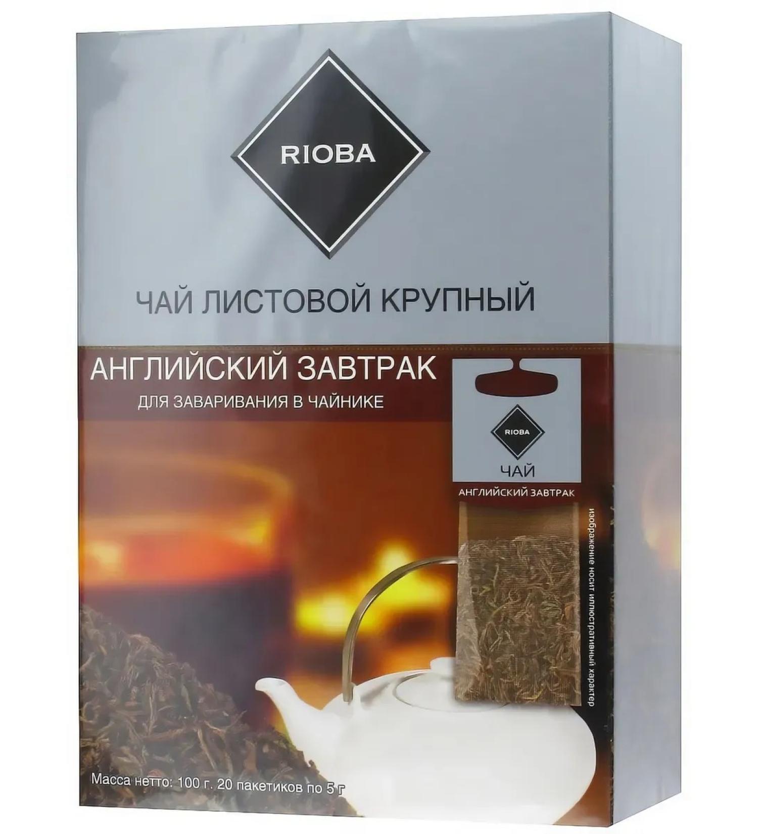 RIOBA Tea black English breakfast (5GX20pc) 100g - Buy Online on GoSupps.com