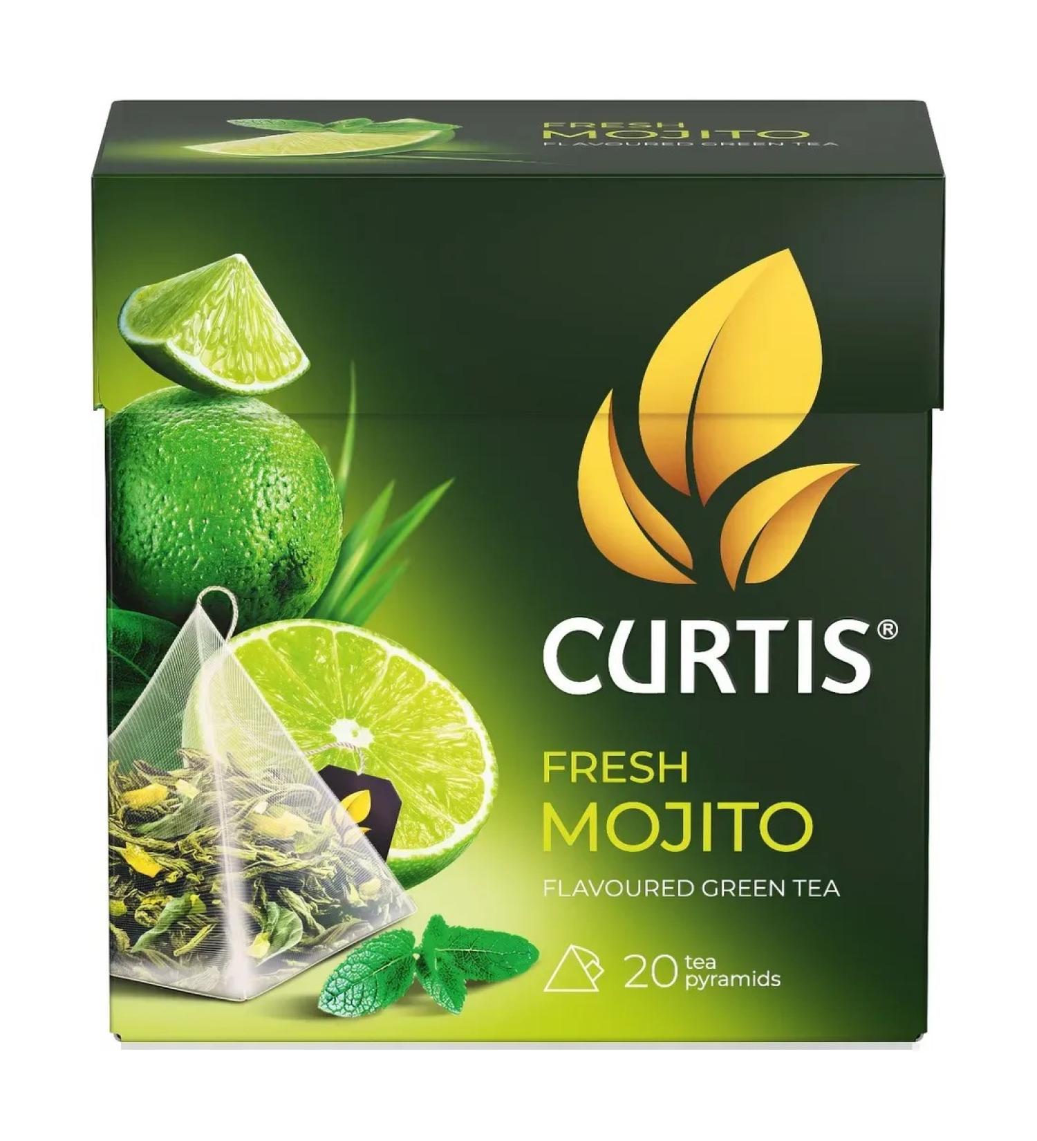 Curtis Green Mohito tea (1.8g x 20pcs) 36g - Buy Online on GoSupps.com