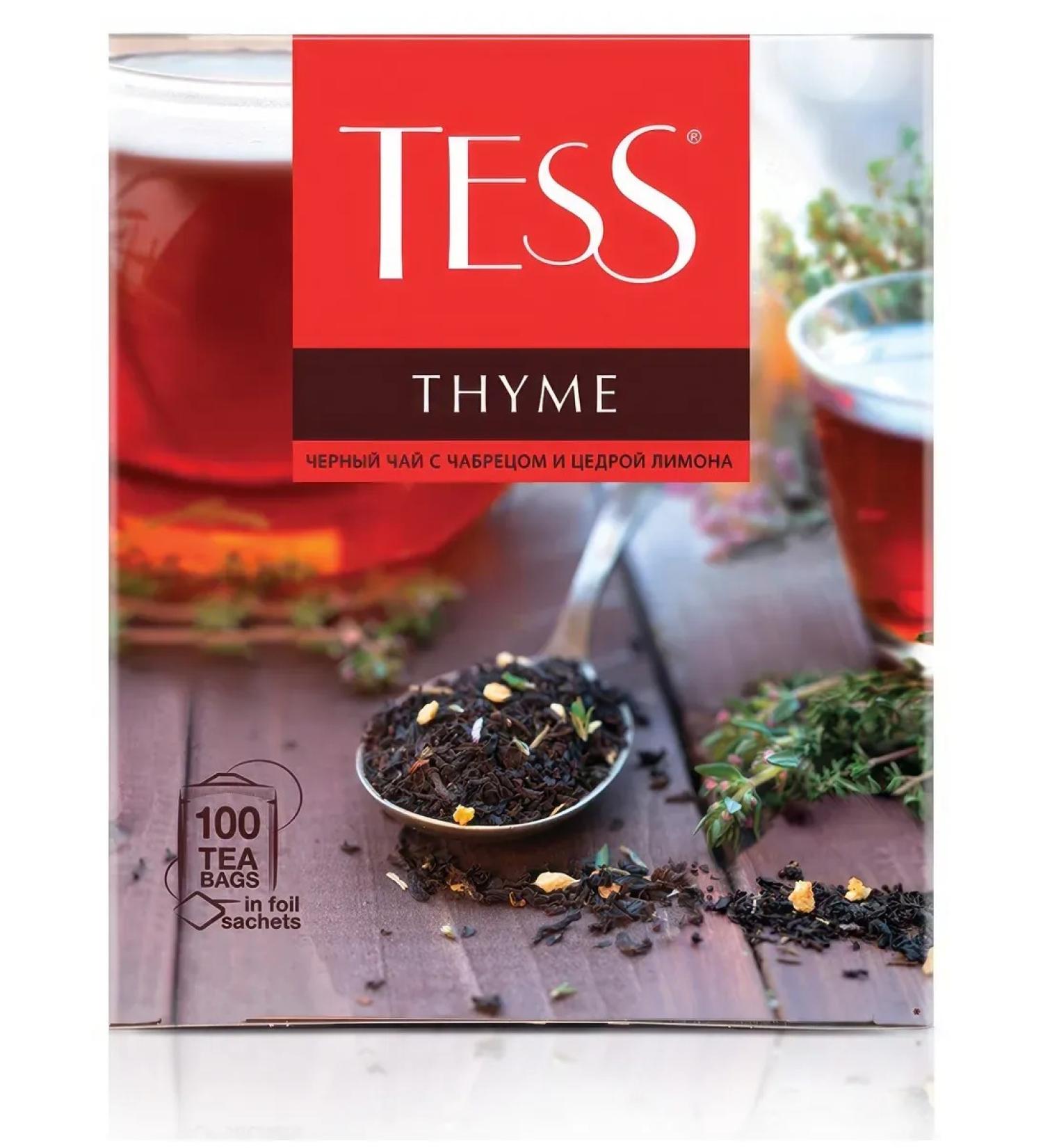 TESS Black tea with thyme and zest of lemon (1.5GX100pcs) 150g - Buy Online on GoSupps.com