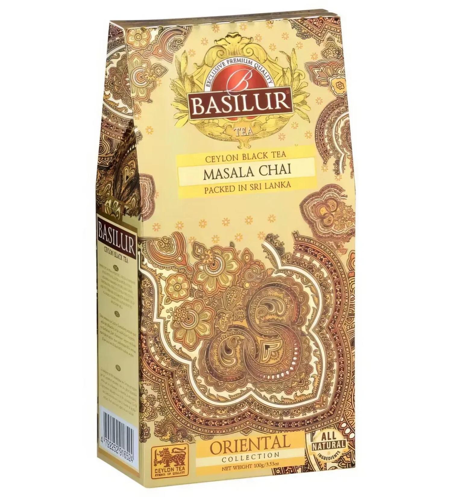 Basilur Masala Chai tea leaf black 100g - Buy Online on GoSupps.com
