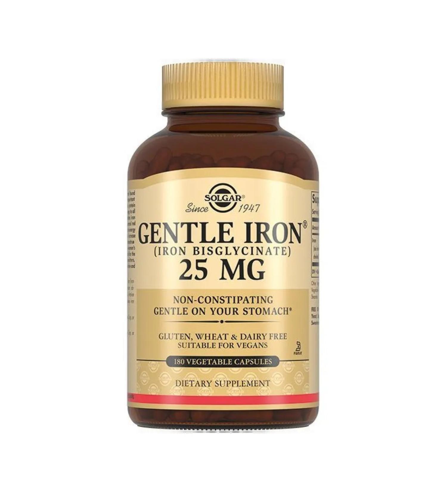 SOLGAR Iron easily accessible gentleman Iron 475mg 180pc -1 units - Buy Online on GoSupps.com