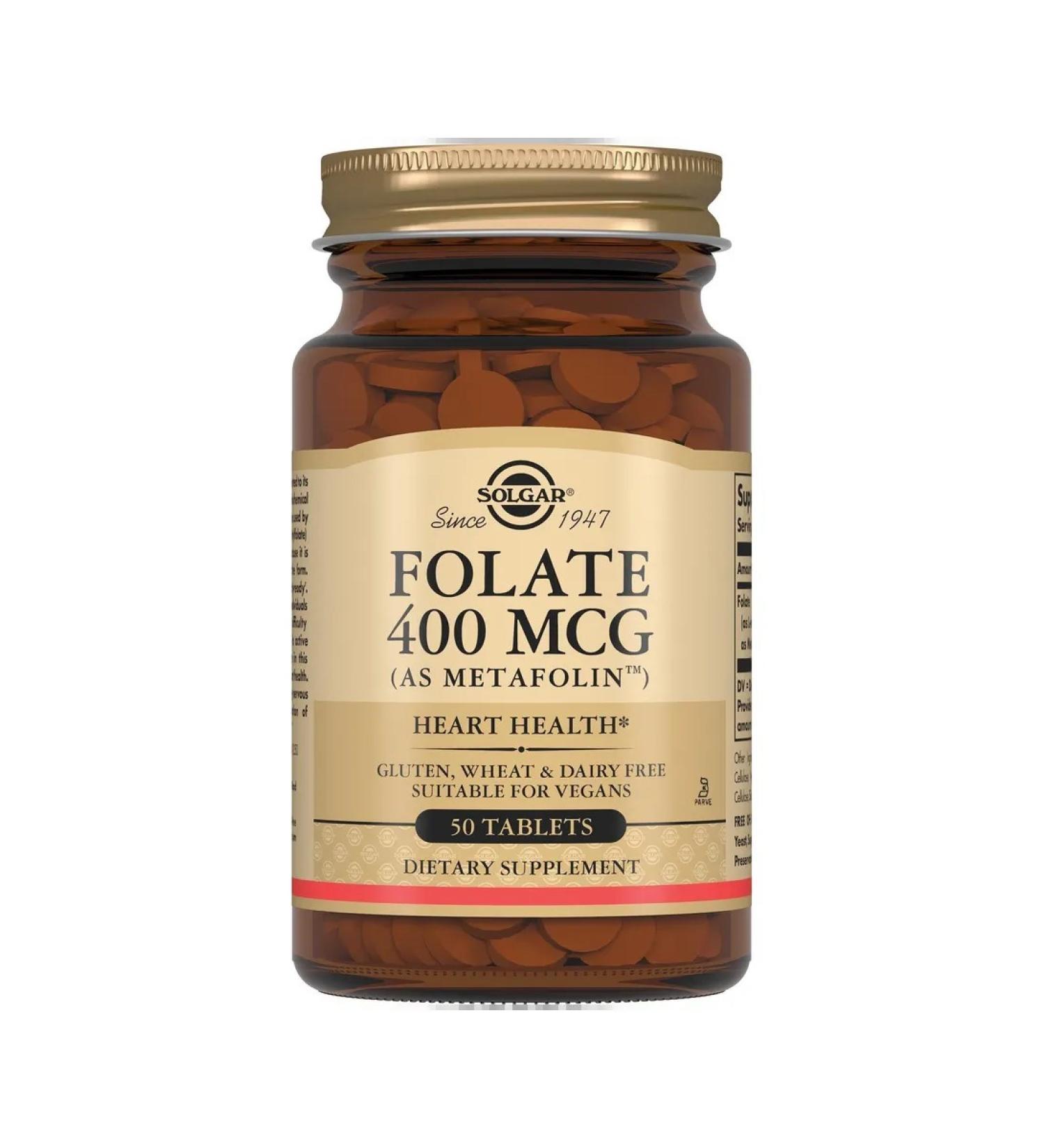 Folat Metafolin Solgar Solgar tablets 250mg 50pc -1 units - Buy Online on GoSupps.com