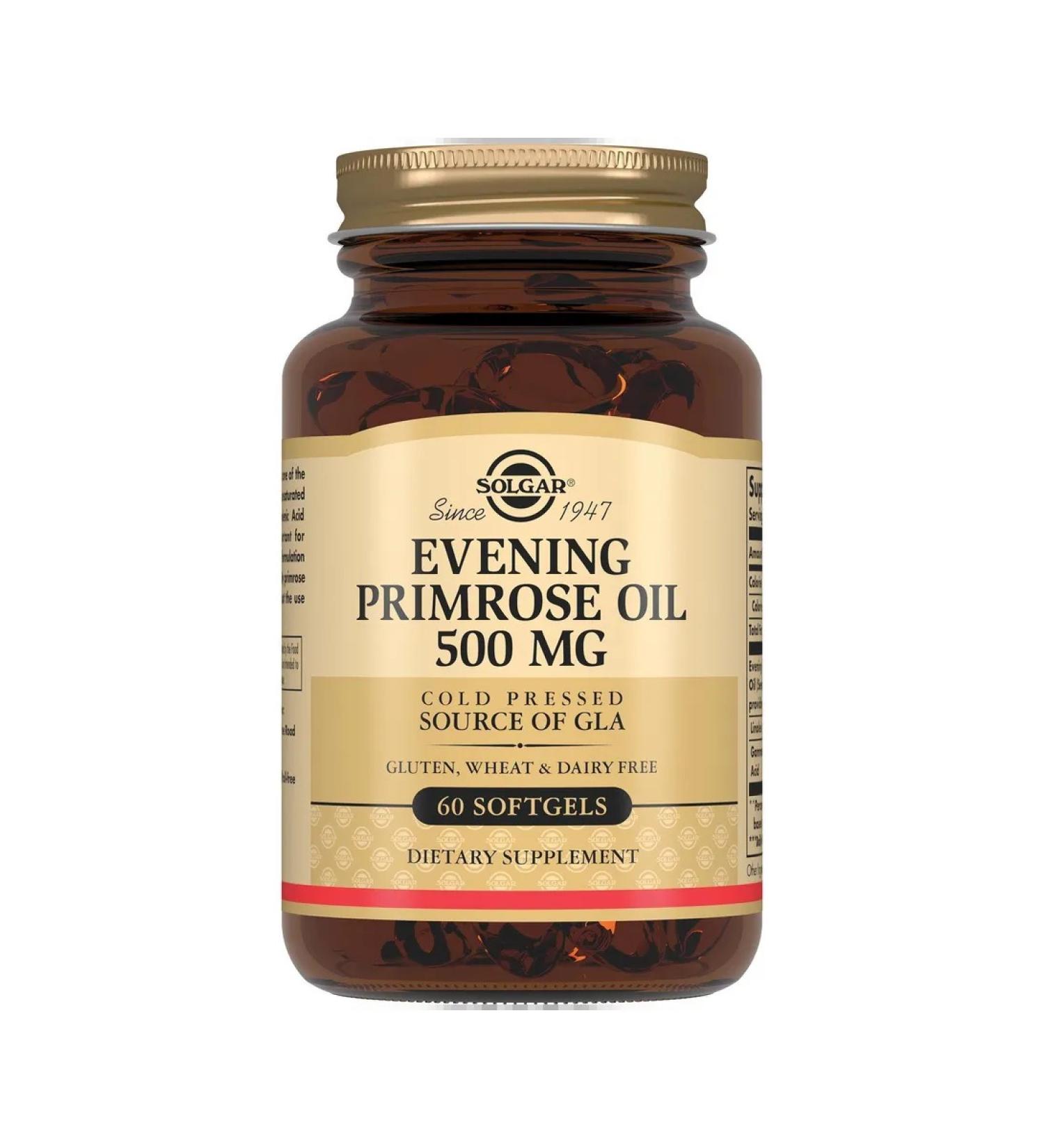 Oil Priguishes of the Evening Solgar Solgar 500mg 60pc -1 UP - Buy Online on GoSupps.com