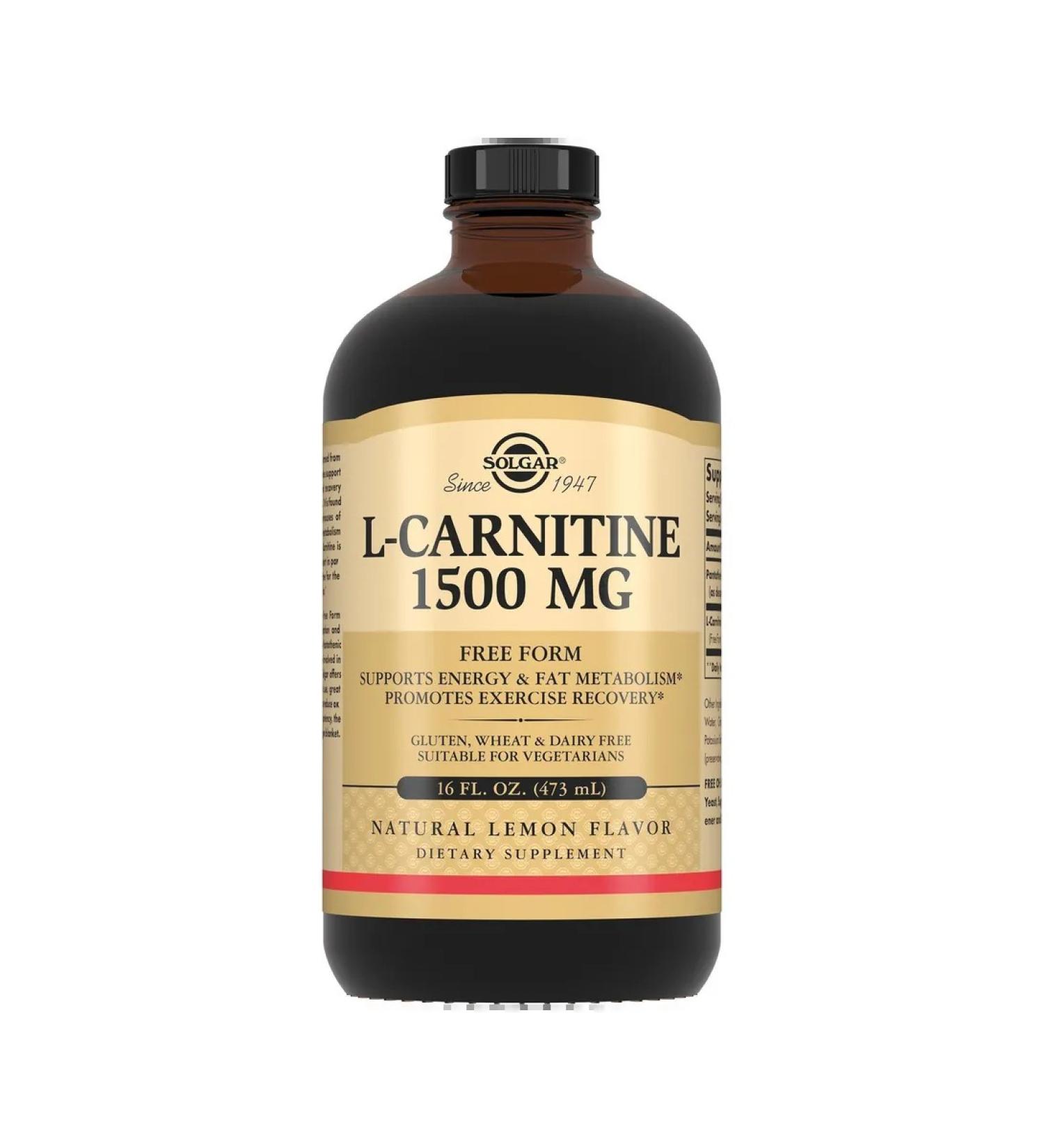 L -carnitine Solgar Solgar reception liquid 473ml -1 pcs - Buy Online on GoSupps.com