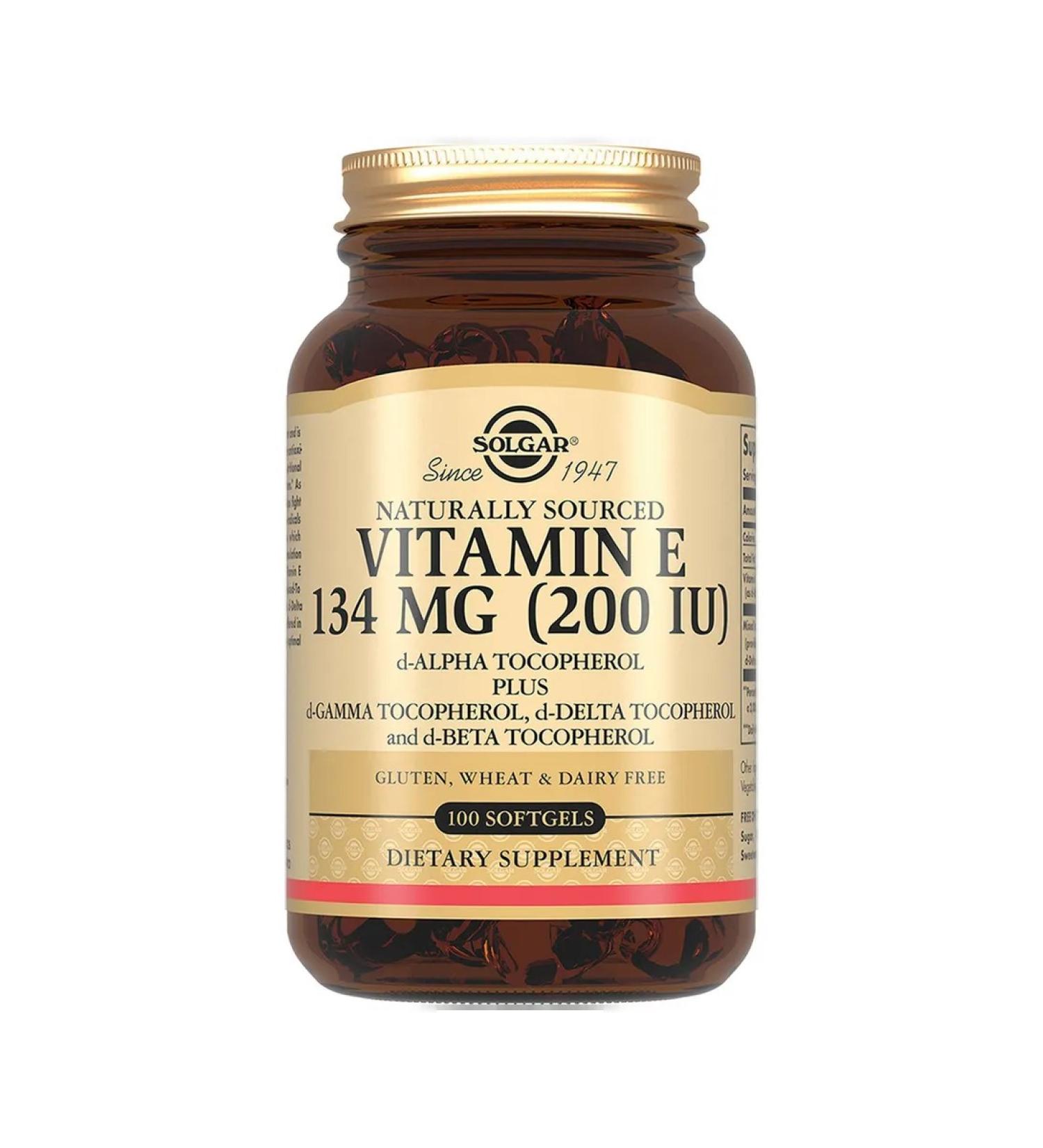 Vitamin E Solgar Solgar capsules 134 mg 684 mg 100pc -1 un - Buy Online on GoSupps.com