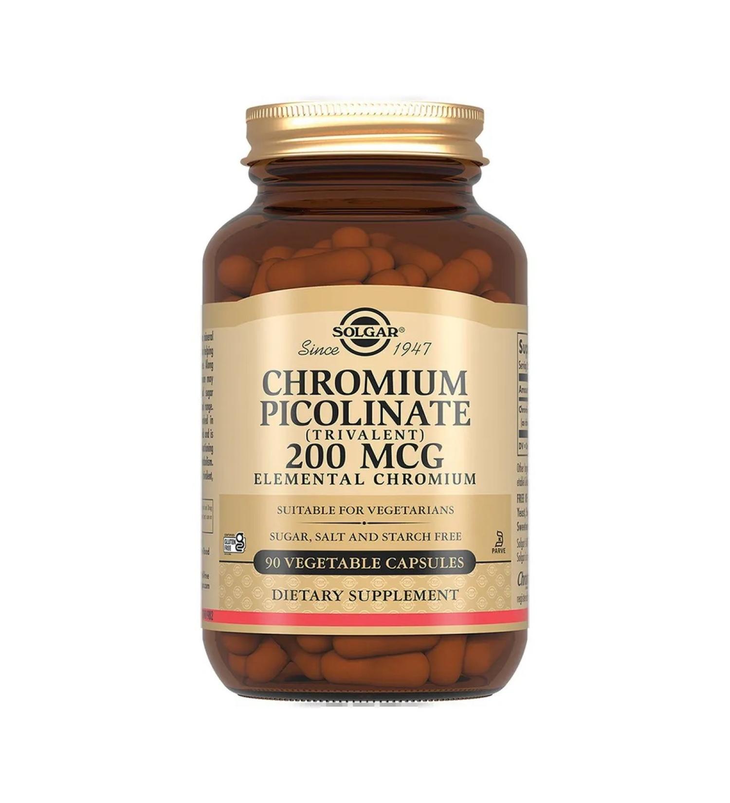 Kurortmedservice Chromium picolinat Solgar Solgar capsules 268 mg 90pc -1 units - Buy Online on GoSupps.com