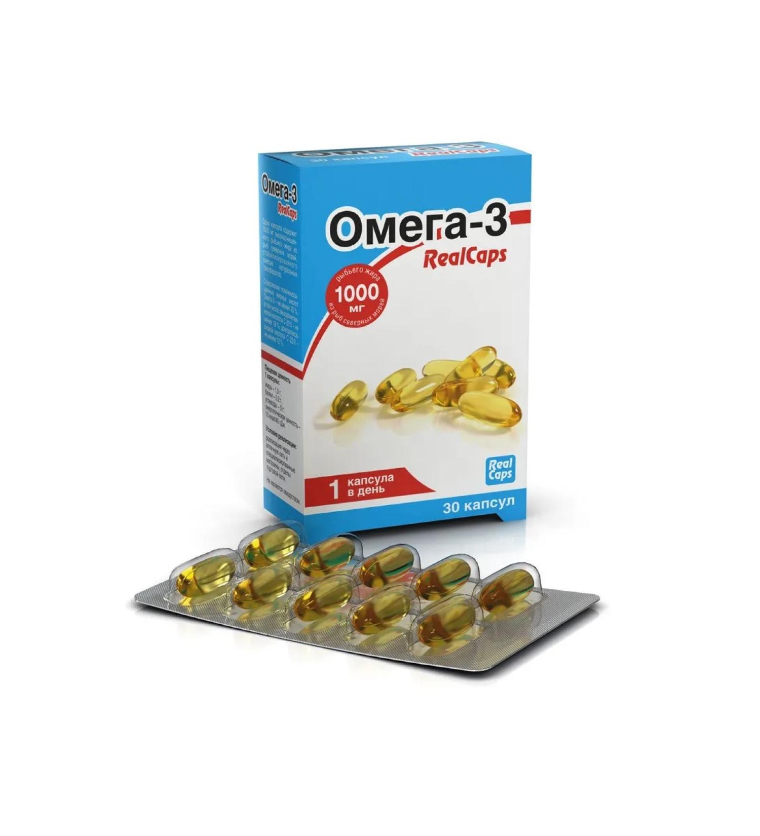 RealCaps Omega -3 capsules 1400mg 30pc -1 units - Buy Online on GoSupps.com