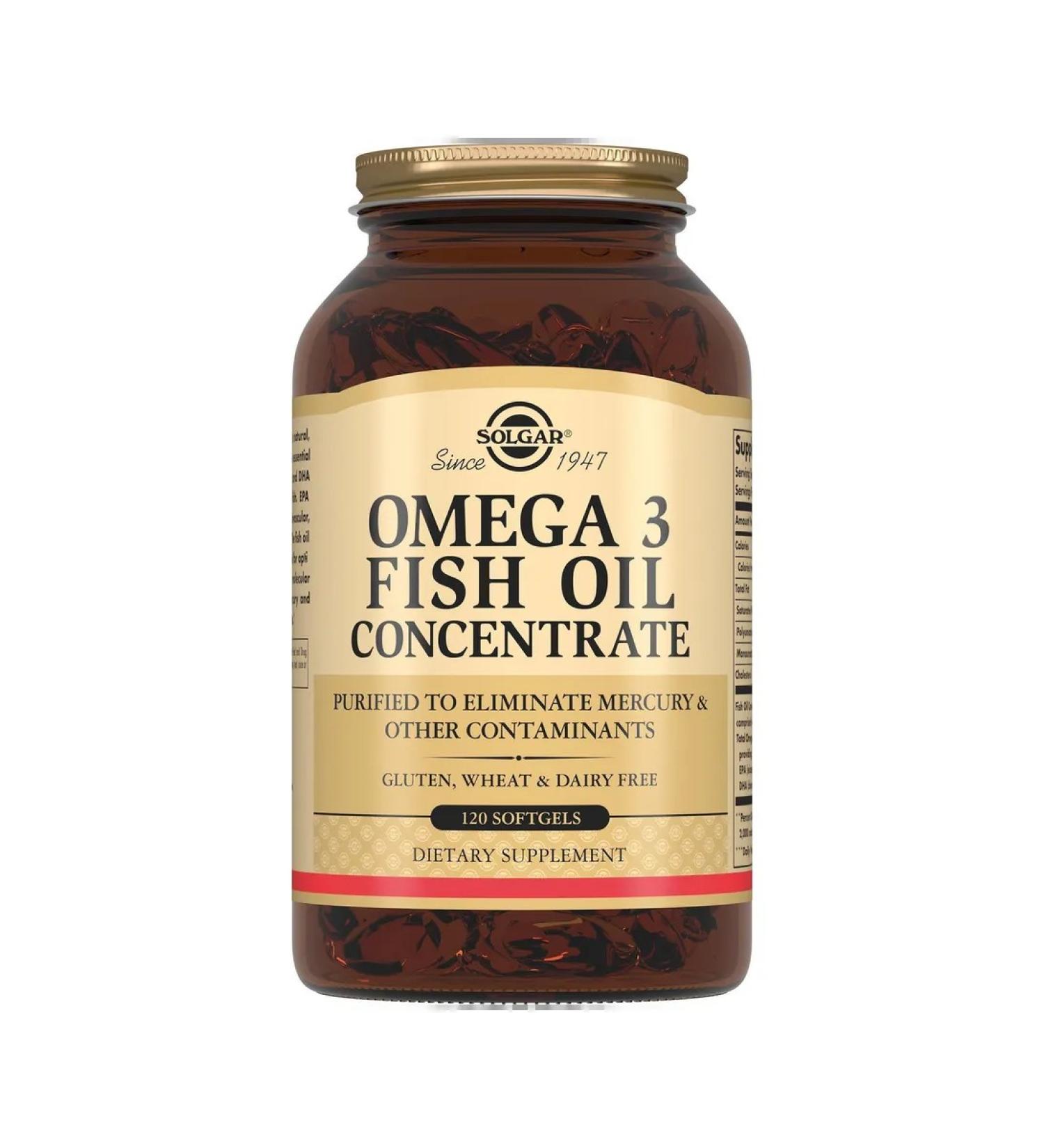 Omega -3 Fish Fish Solgar Solgar 120pcs -1 - Buy Online on GoSupps.com