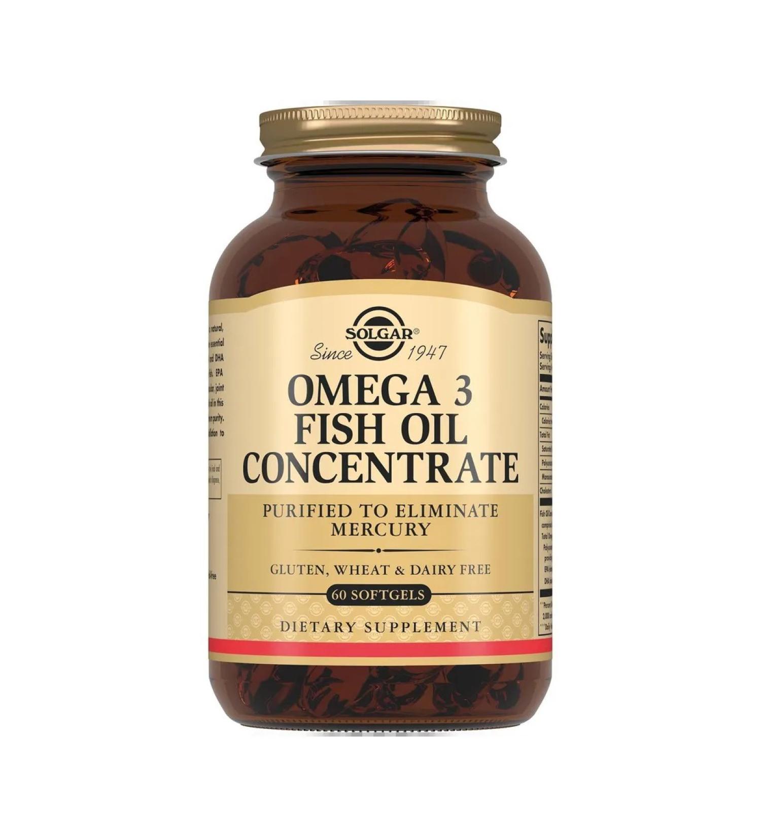 Omega -3 Fish Fish Solgar Solgar 60pcs -1 - Buy Online on GoSupps.com