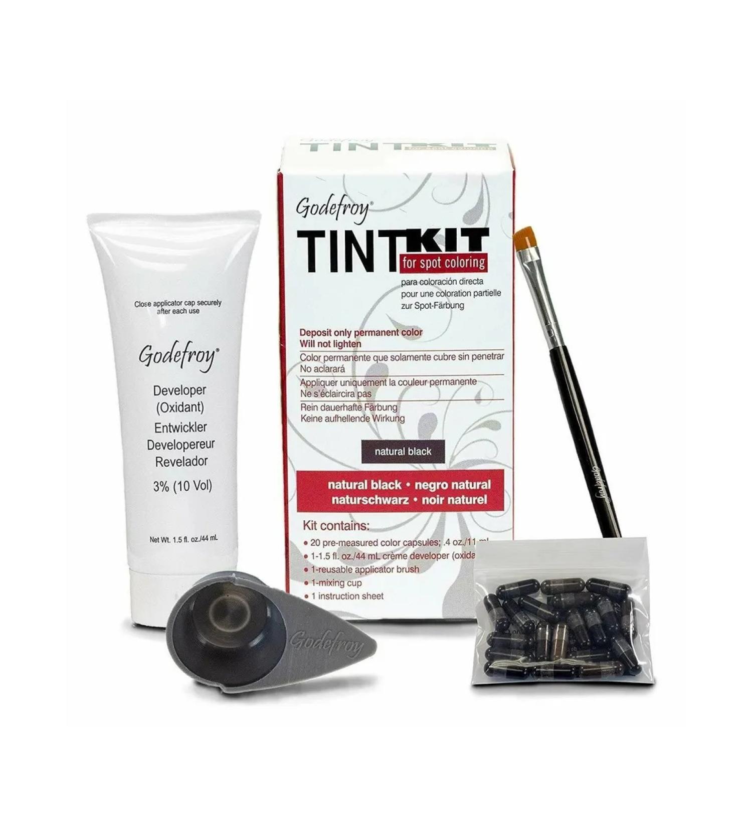 Godefroy Natural Black Eyebrow Tinting Kit (20 Capsules) - Buy Online on GoSupps.com