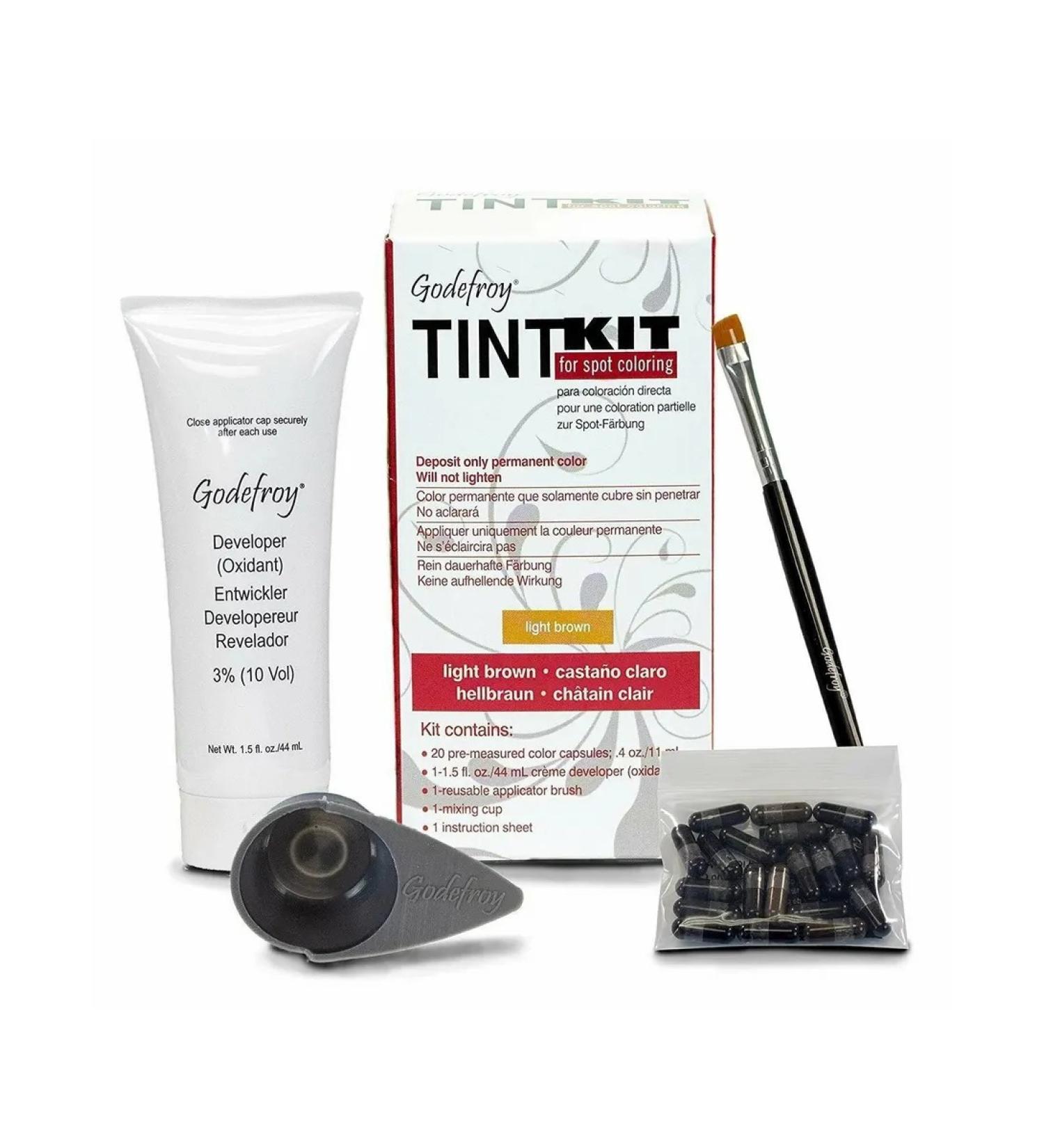 Godefroy Eyebrow coloring set 20 Medium Brown capsules (brown) - Buy Online on GoSupps.com