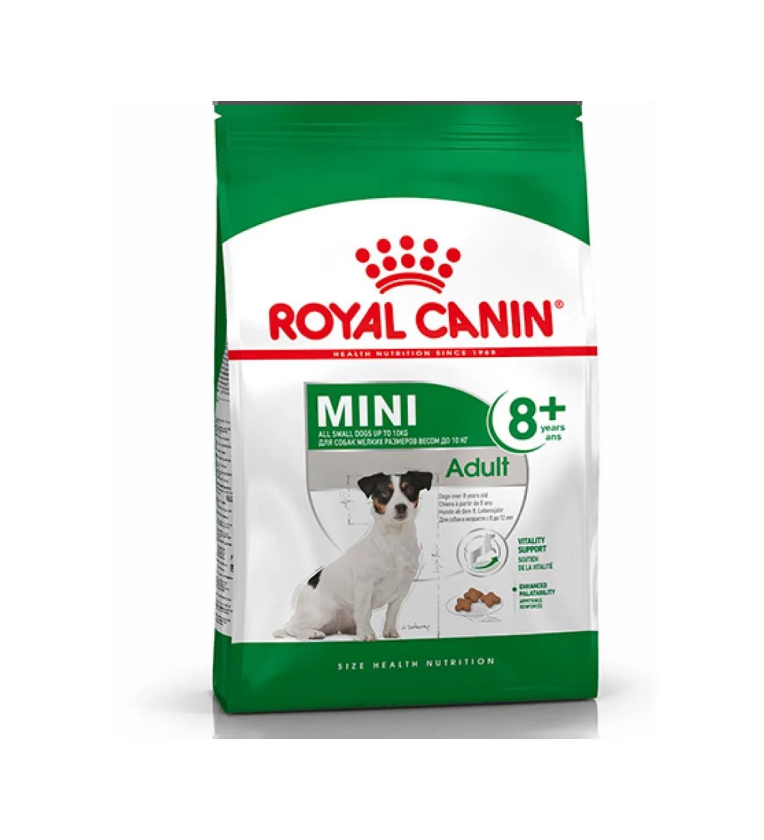 ROYAL CANIN Dry food mini adult for dogs of small rocks 8+ 4 kg - Buy Online on GoSupps.com