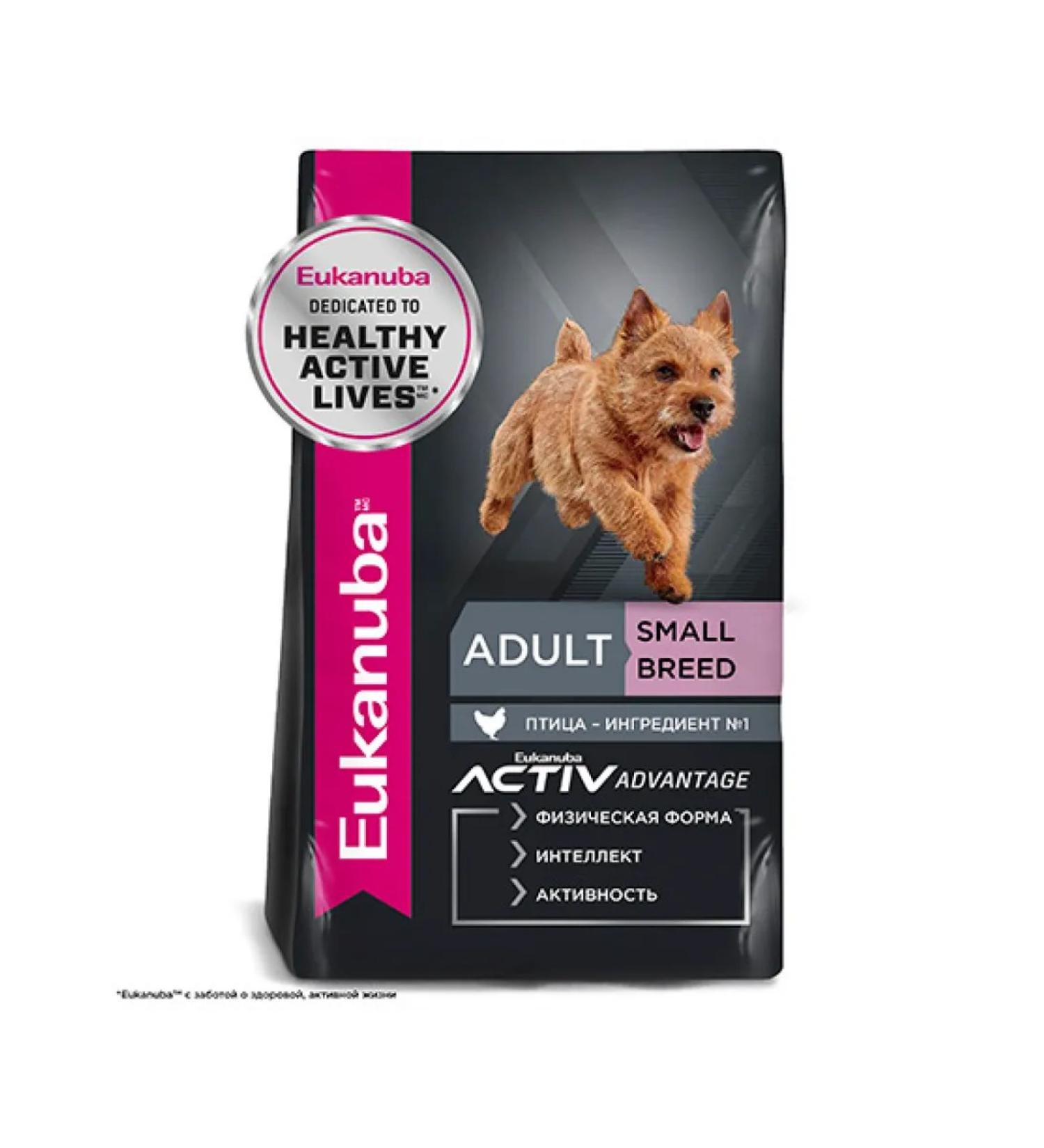 Eukanuba Dry food for adult dogs of small breeds with chicken 3 kg - Buy Online on GoSupps.com