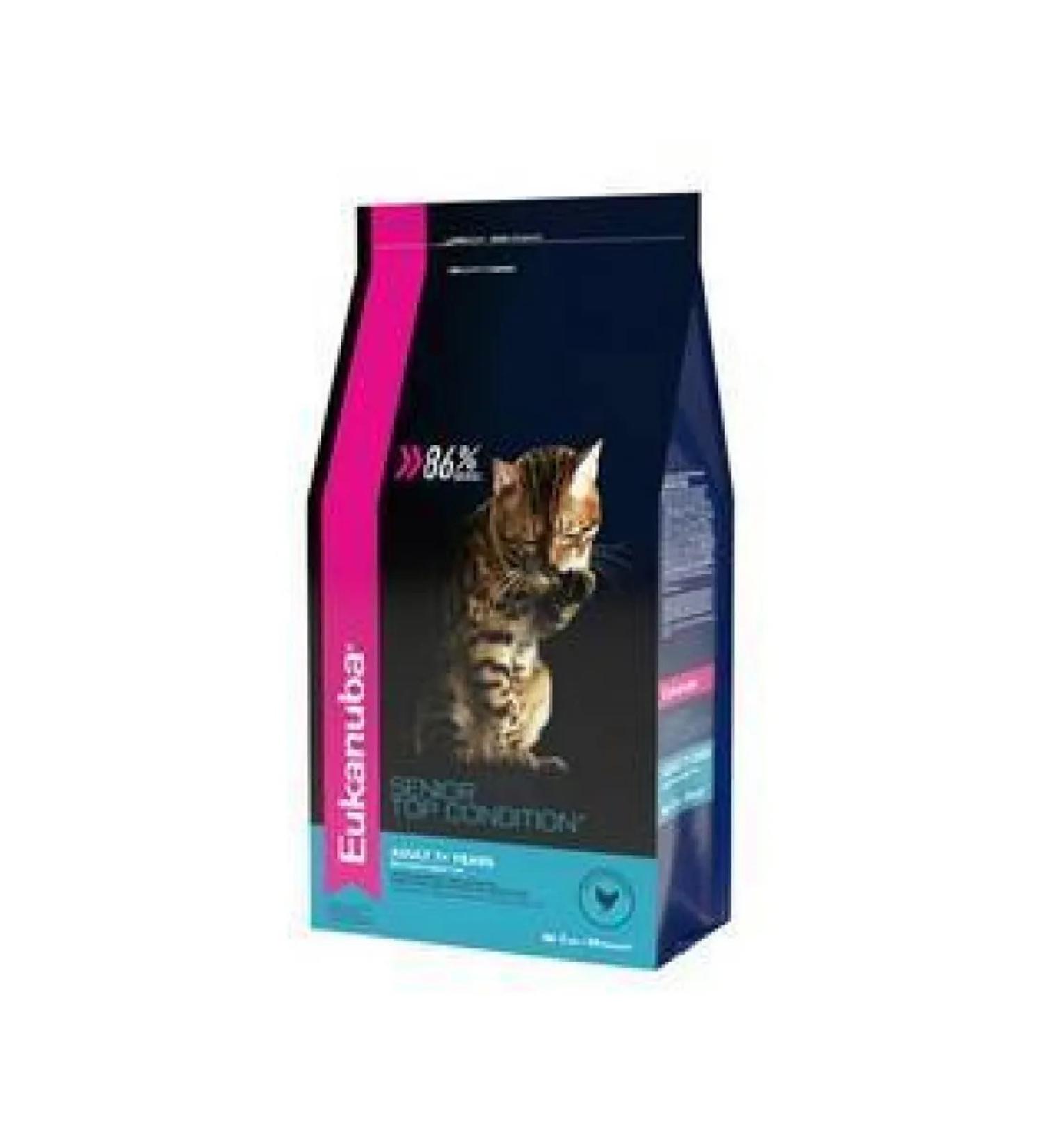 Eukanuba Dry food Senior 7+ for elderly cats with chicken 2kg