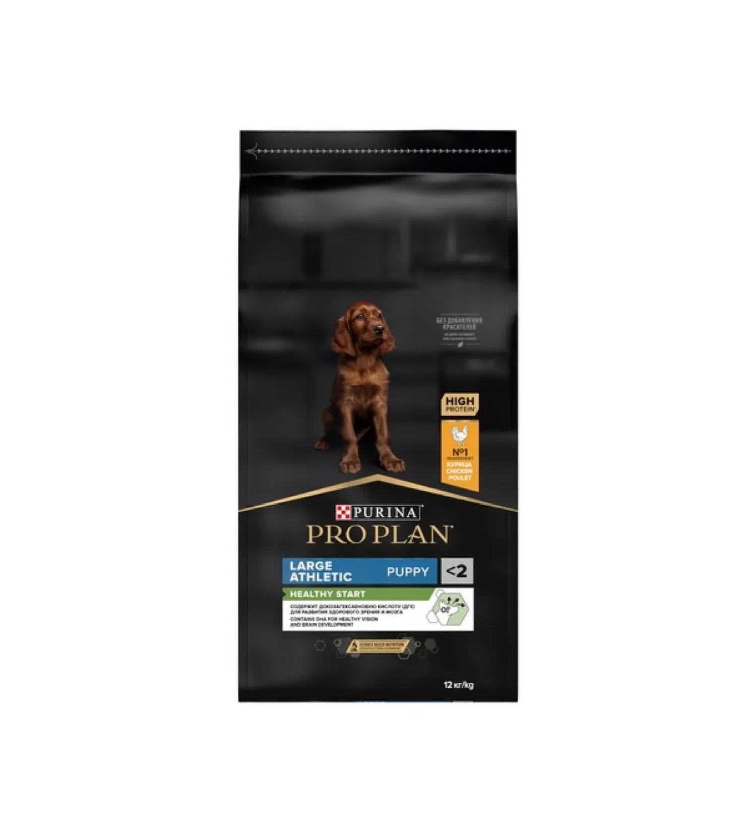 PRO PLAN Dry food for large -breeds Athletic with chicken 12kg - Buy Online on GoSupps.com