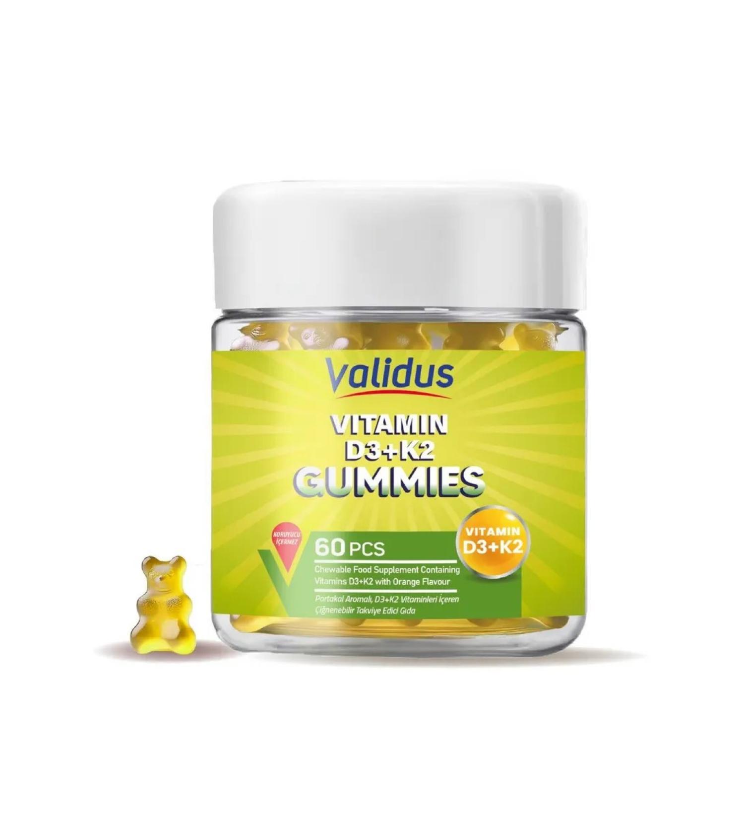 Validus Vitamin D3 (600 IU) + K2 (MK-7) 60 loafers - Buy Online on GoSupps.com