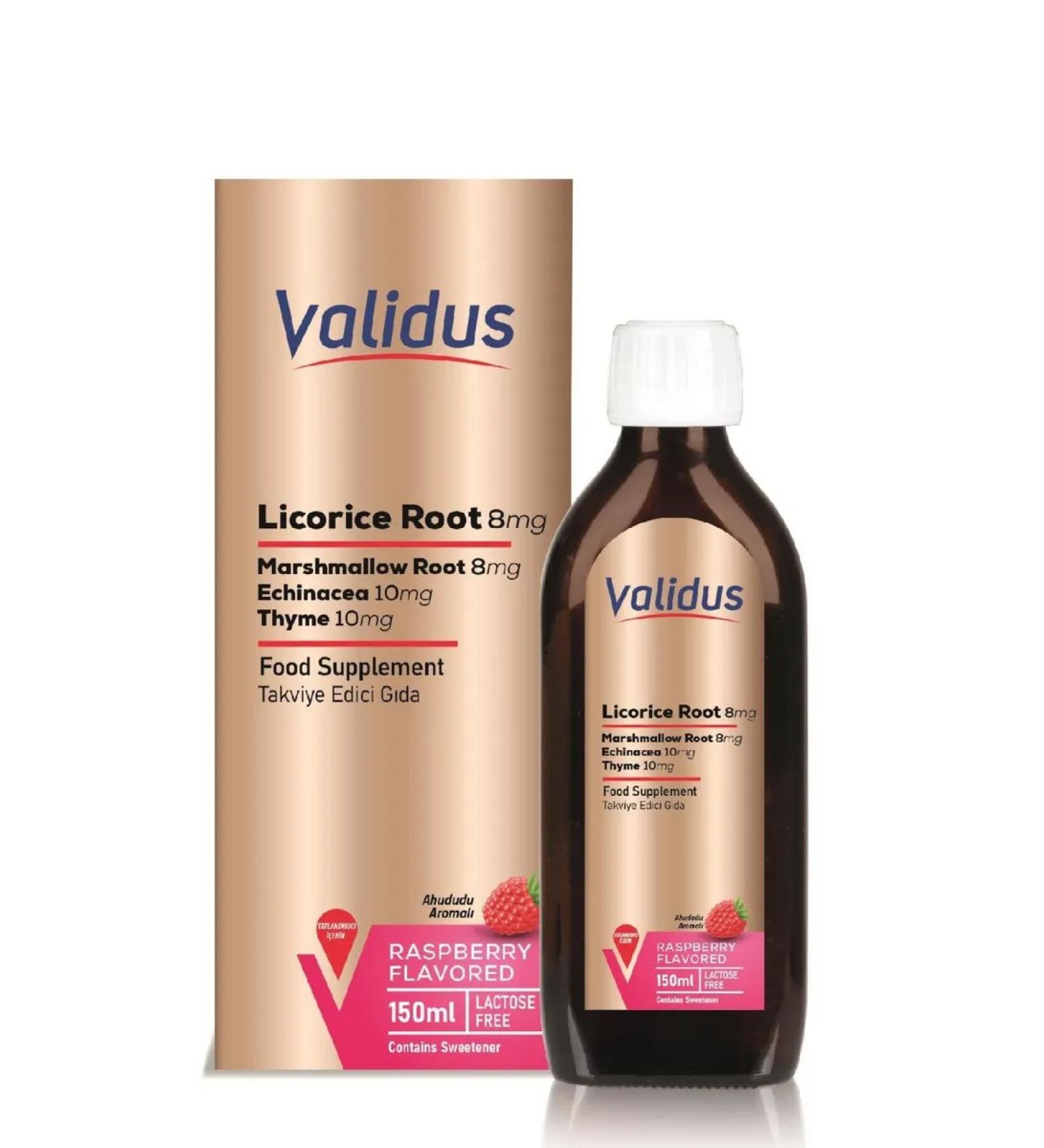 Validus Licorice + echinacea + alte + thyme 150 ml of syrup - Buy Online on GoSupps.com
