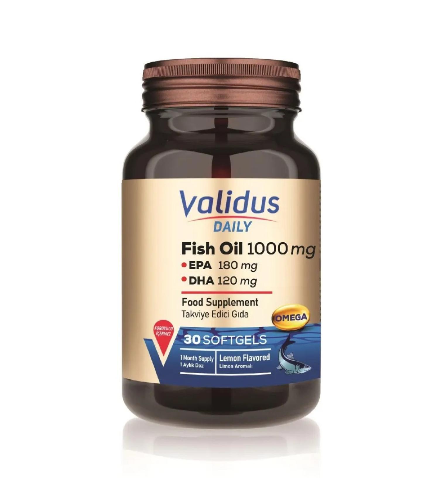 Validus Omega-3 1000 mg Daily 30 soft capsules - Buy Online on GoSupps.com