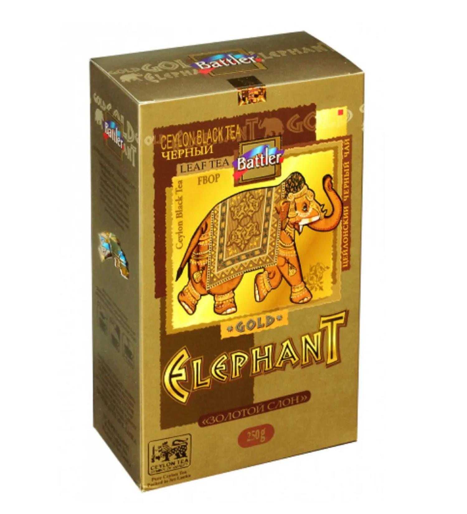 Battler Tea black sheet gold elephant 250 g - Buy Online on GoSupps.com