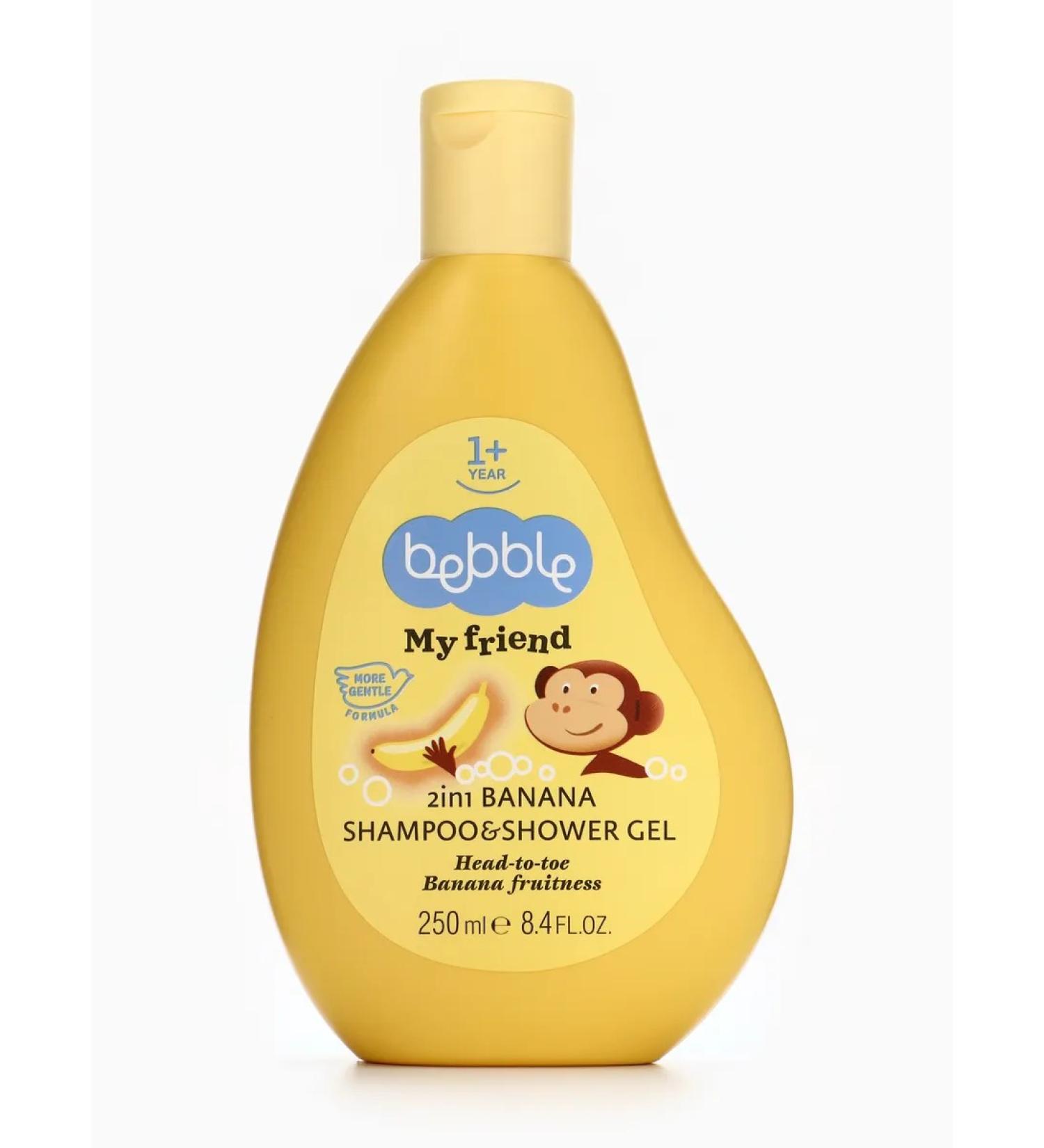 BEBBLE Shampoo and shower gel 2B1 with a banana aroma 250 ml - Buy Online on GoSupps.com