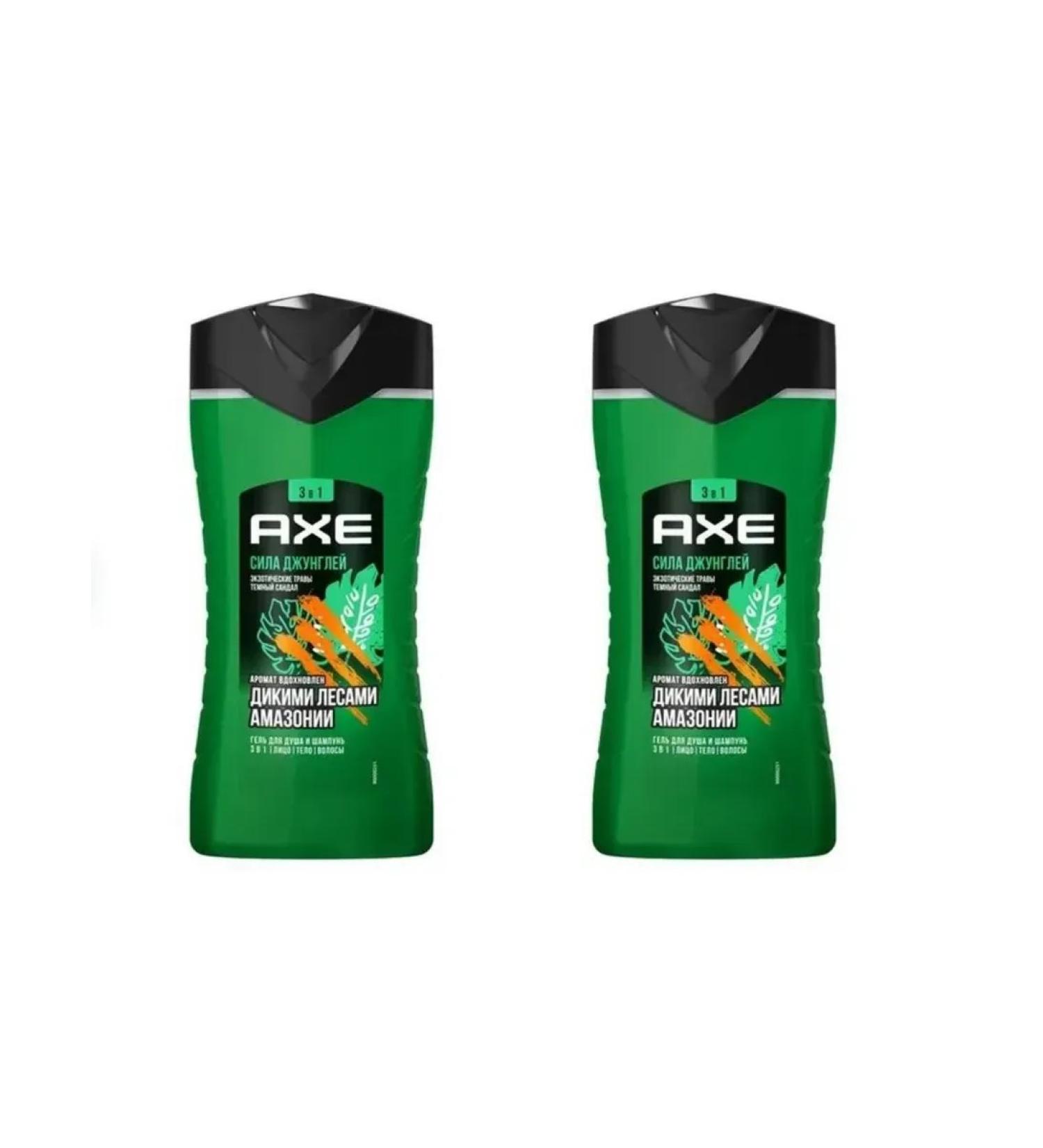 Axe Shower gel and shampoo power jungle 250 ml 2 pieces