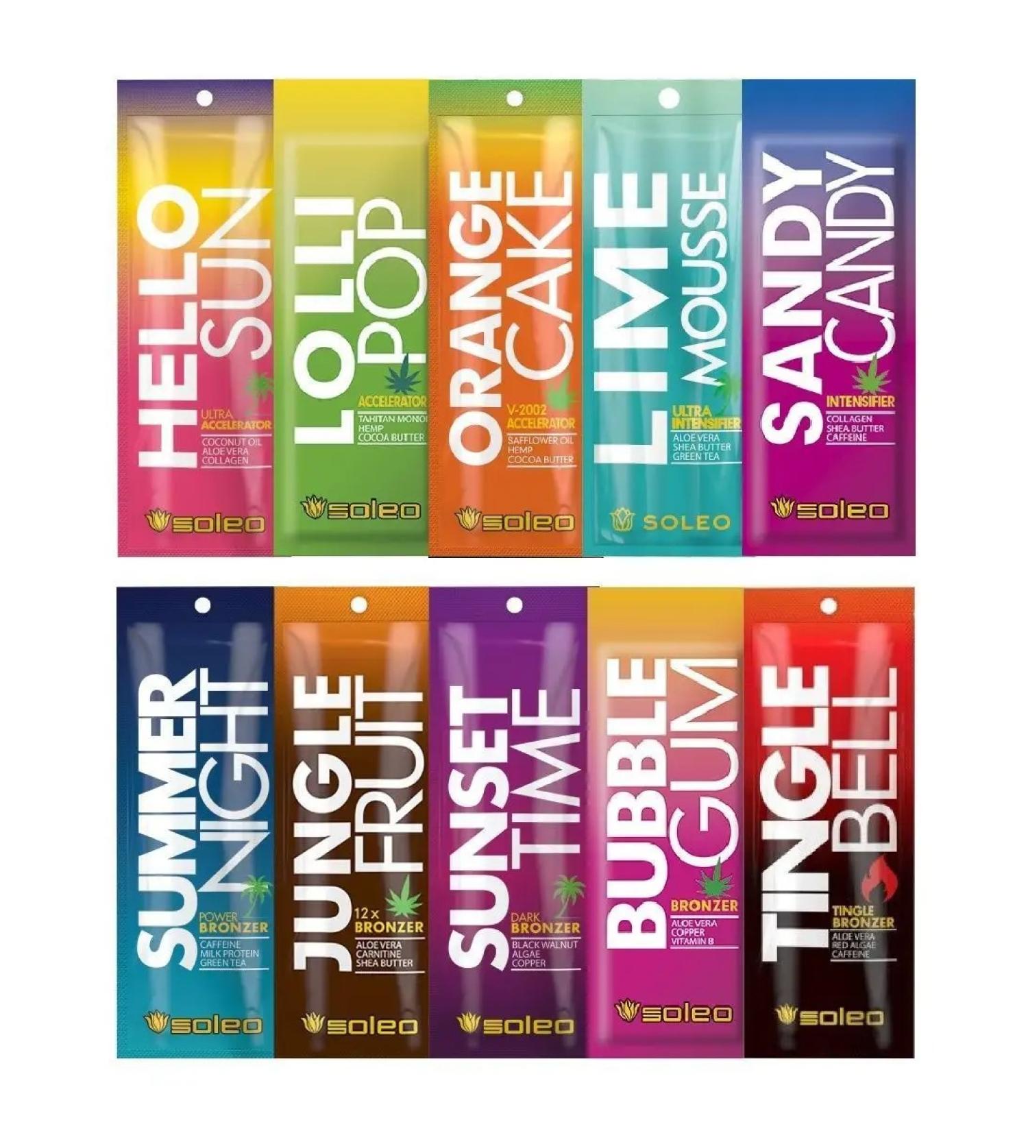 Soleo Assorted set of tan creams in a solarium - Buy Online on GoSupps.com