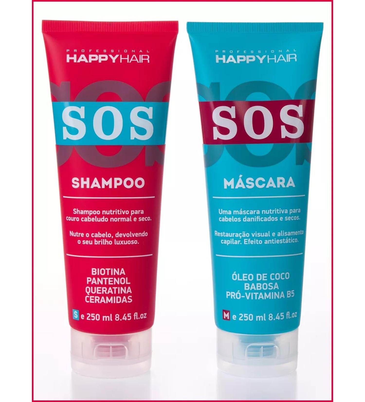 Voloskera Happy Hair Sos Shampoo + SOS mask set 250 250 ml - Buy Online on GoSupps.com