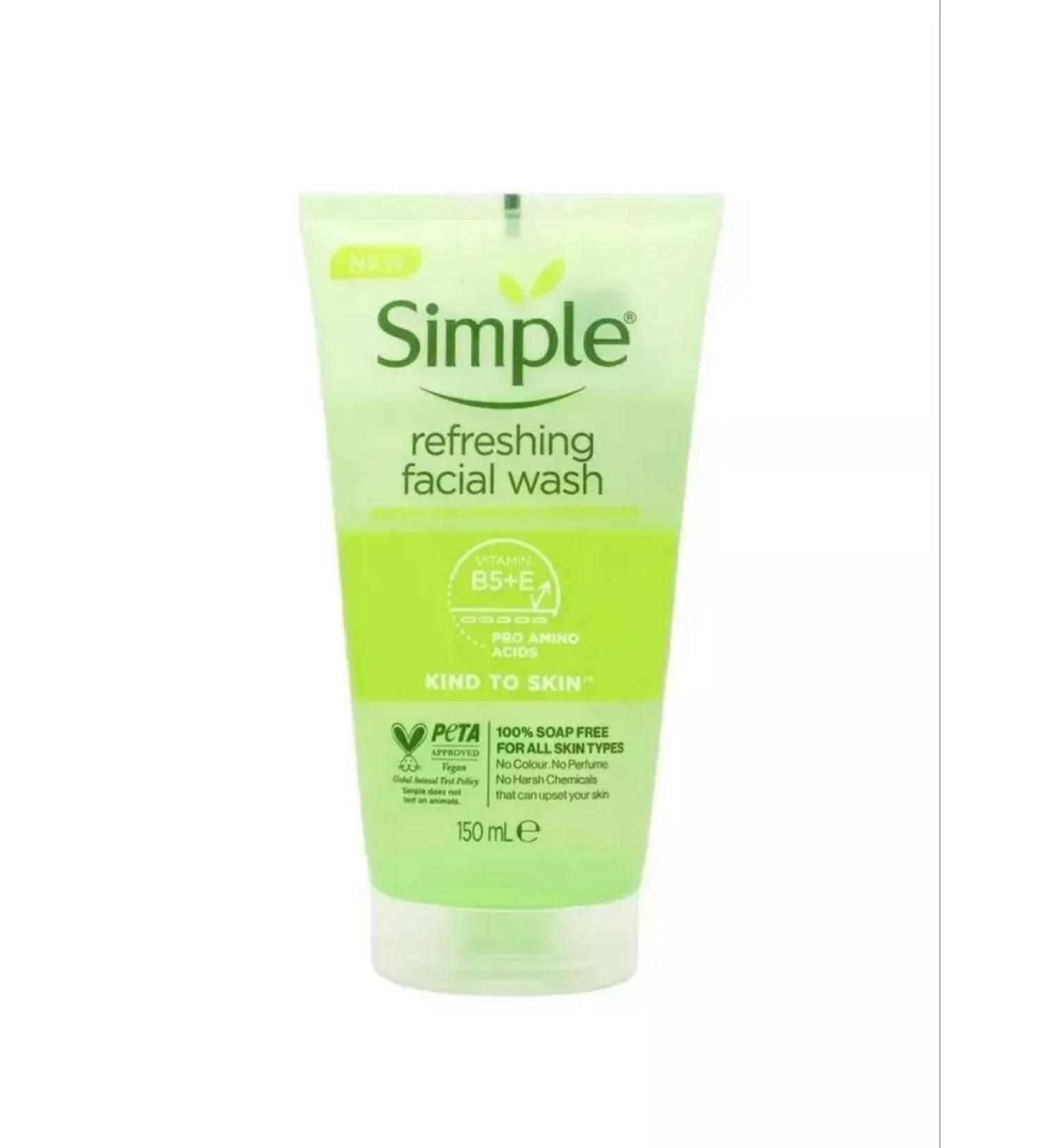 simple Refreshing gel for washing with vitamins - Buy Online on GoSupps.com